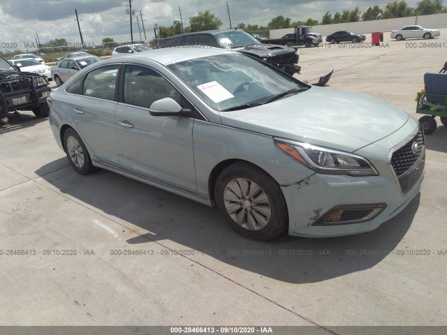 HYUNDAI SONATA HYBRID 2016 kmhe24l18ga025272