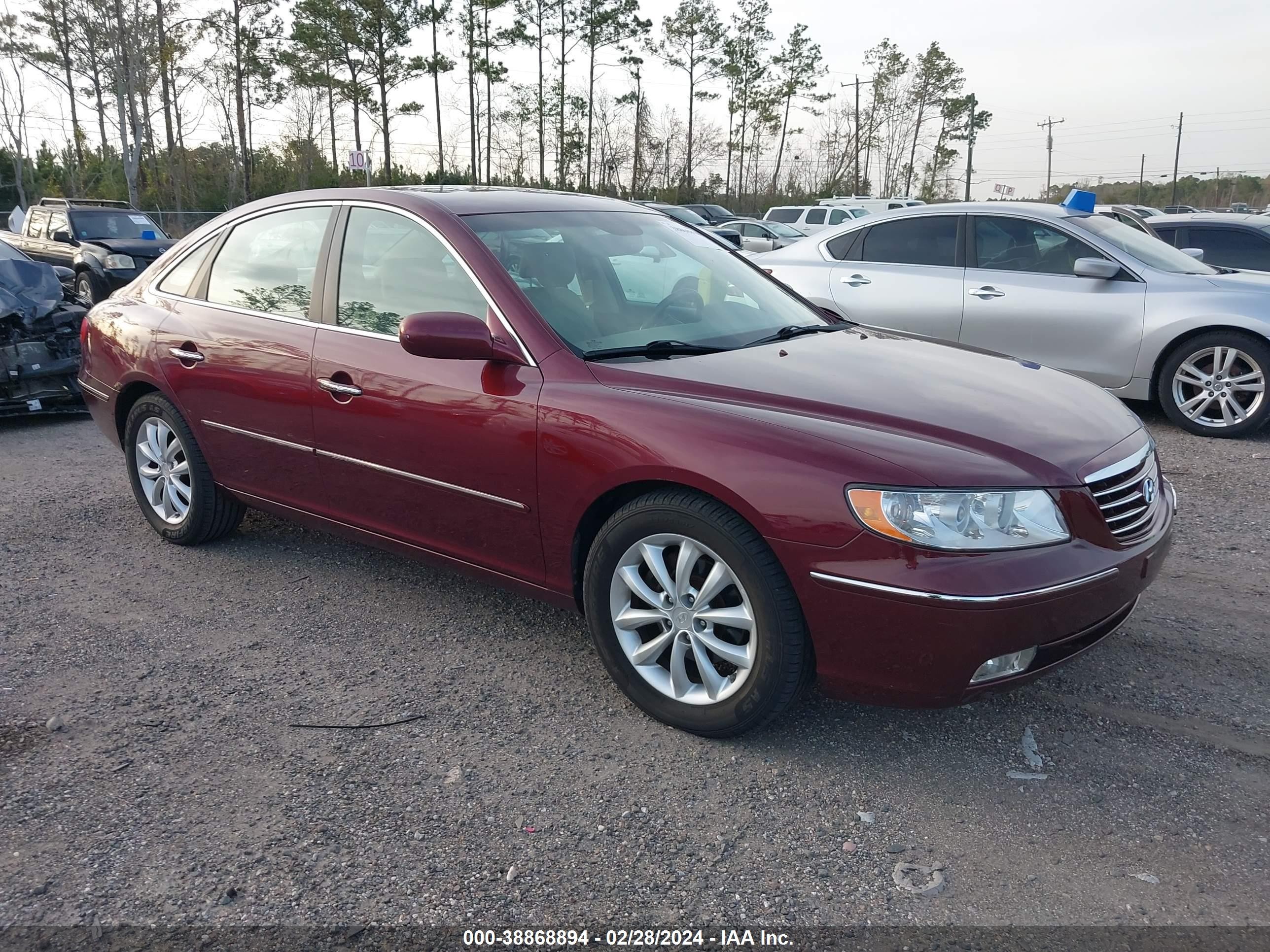 HYUNDAI AZERA 2008 kmhfc46d78a333610