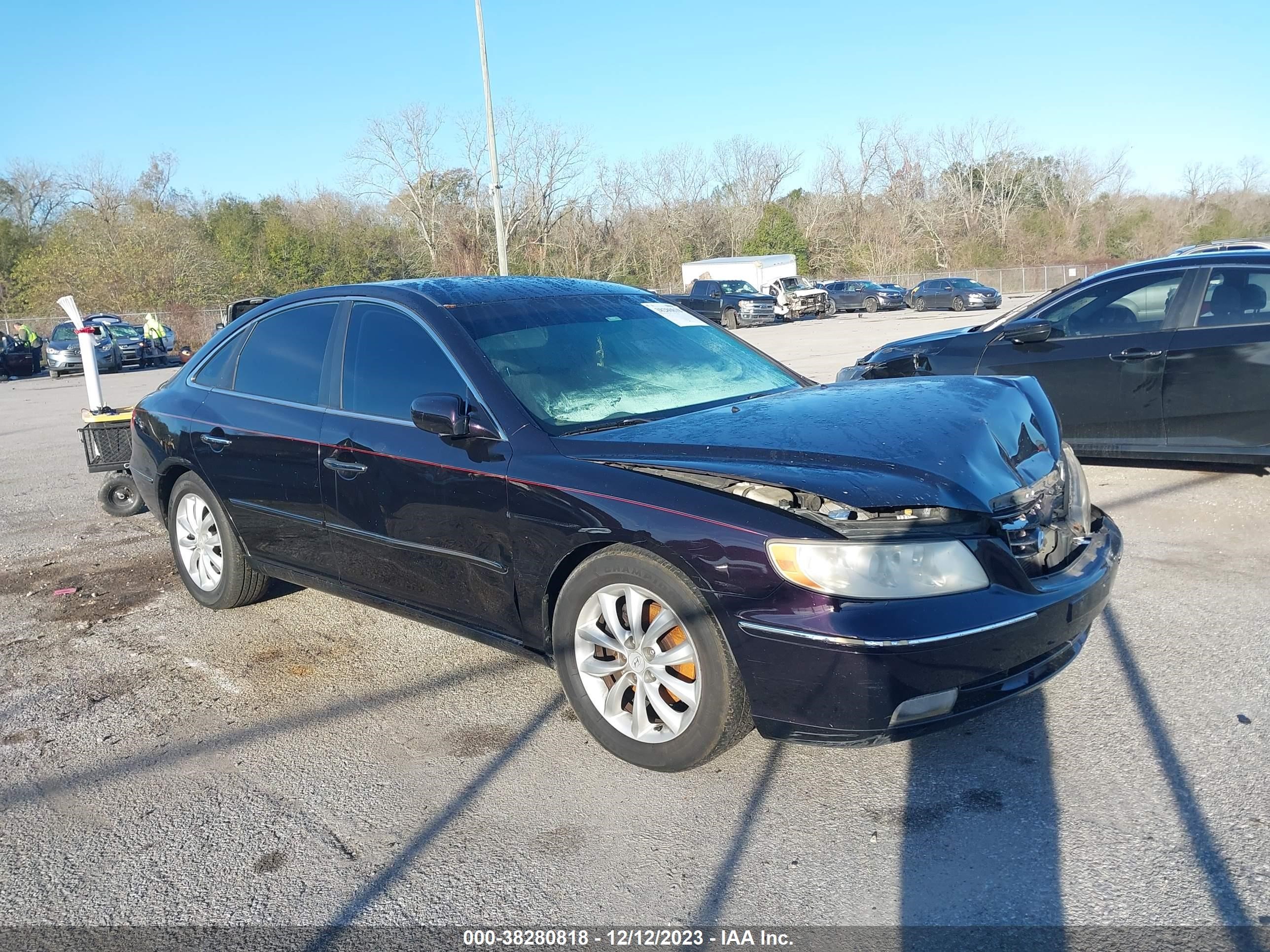 HYUNDAI AZERA 2007 kmhfc46f07a144930