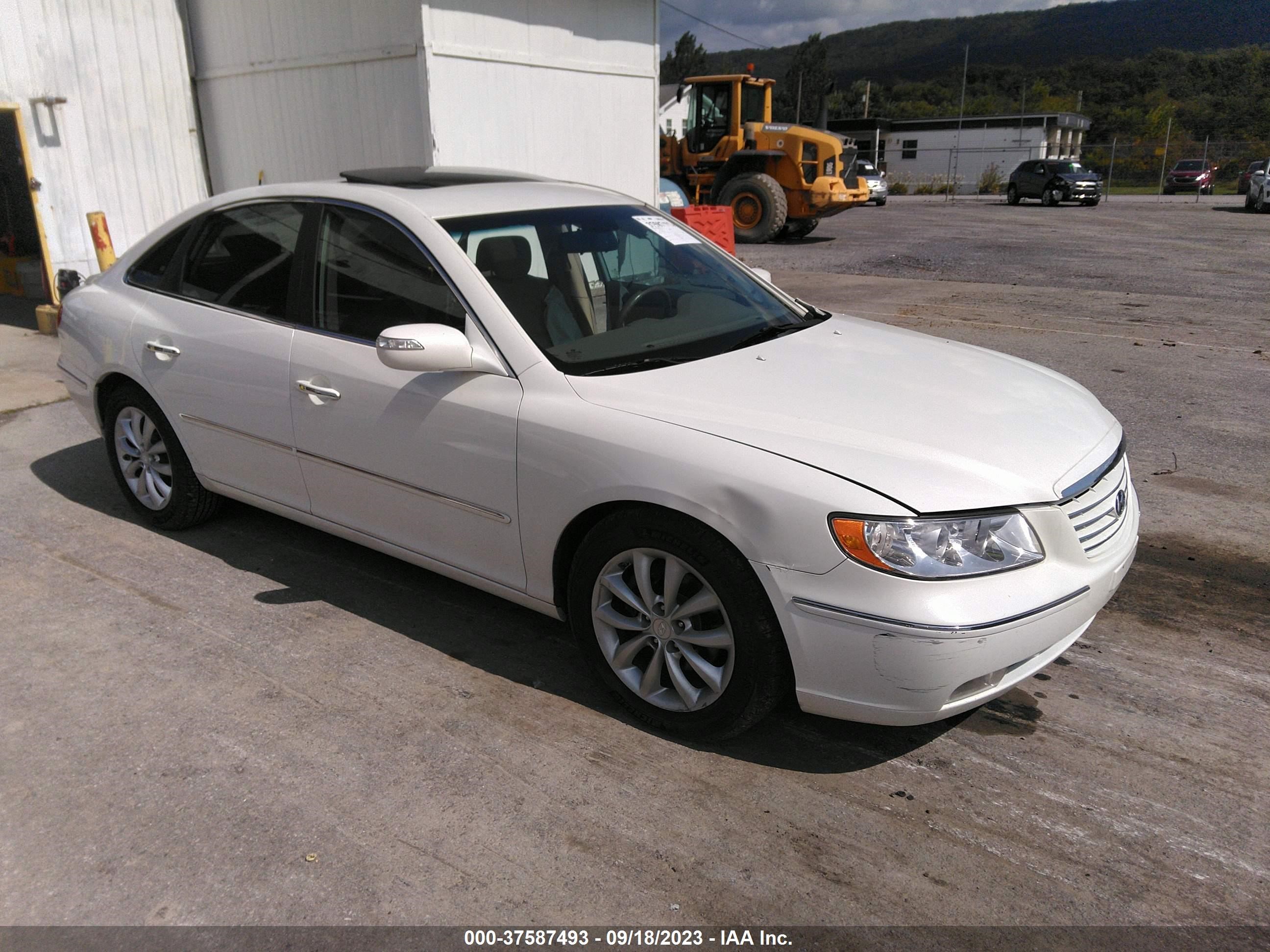 HYUNDAI AZERA 2008 kmhfc46f38a265100