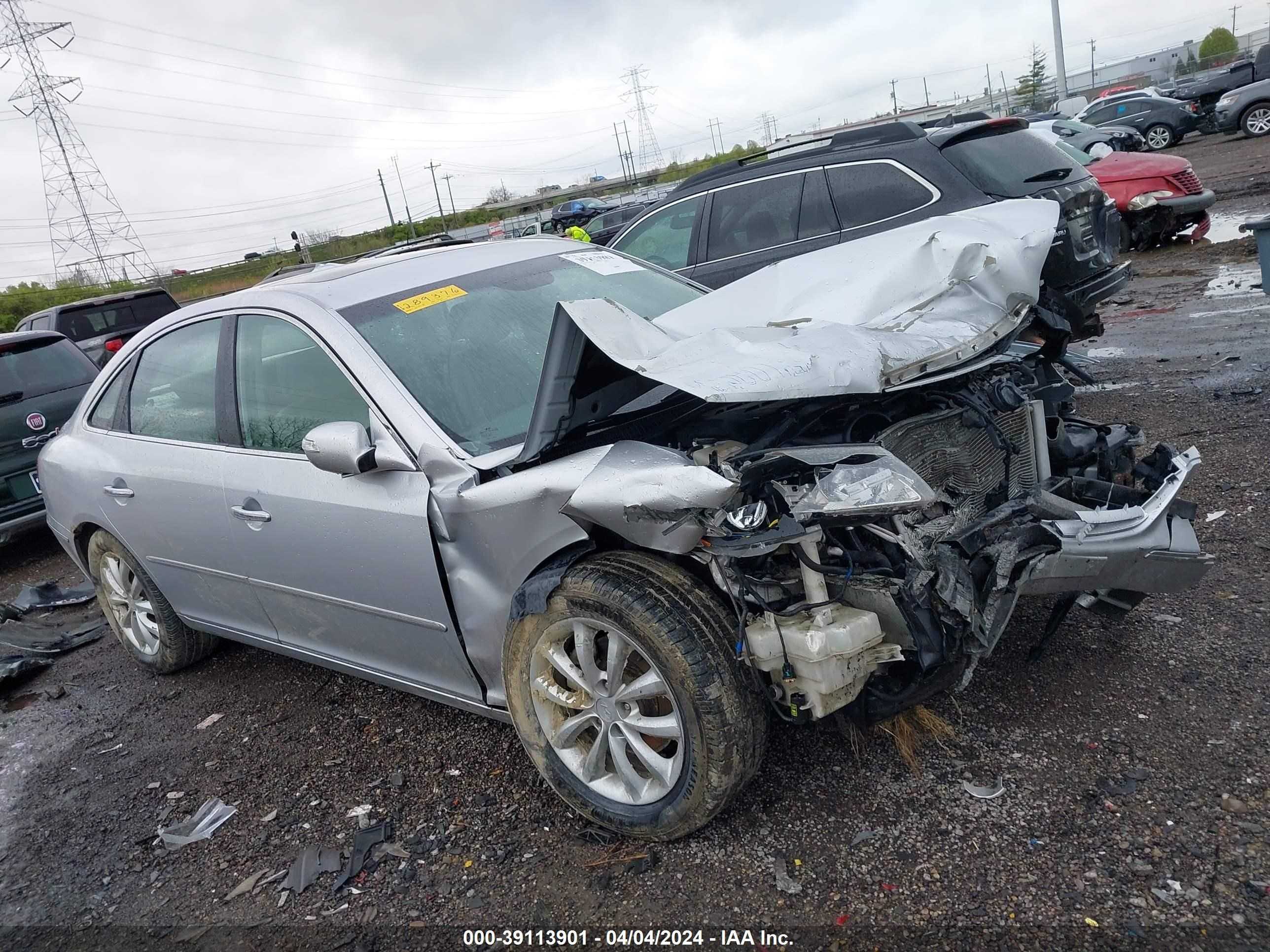 HYUNDAI AZERA 2008 kmhfc46fx8a289376