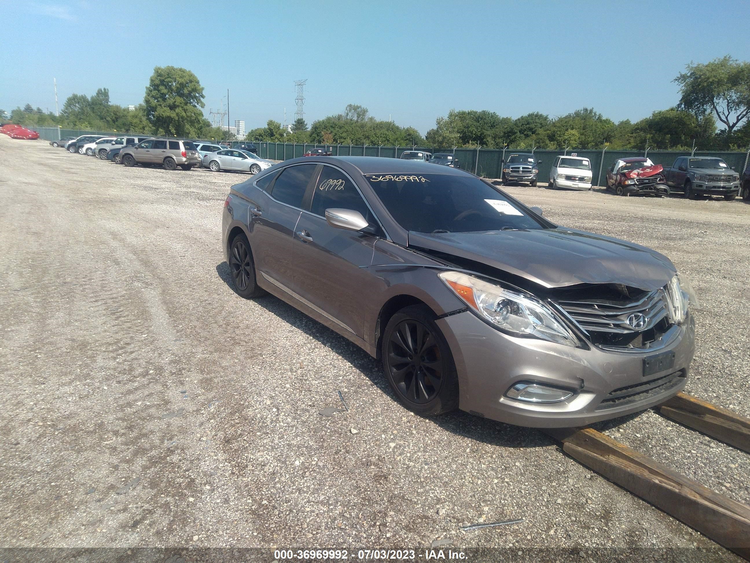 HYUNDAI AZERA 2012 kmhfg4jg7ca138444