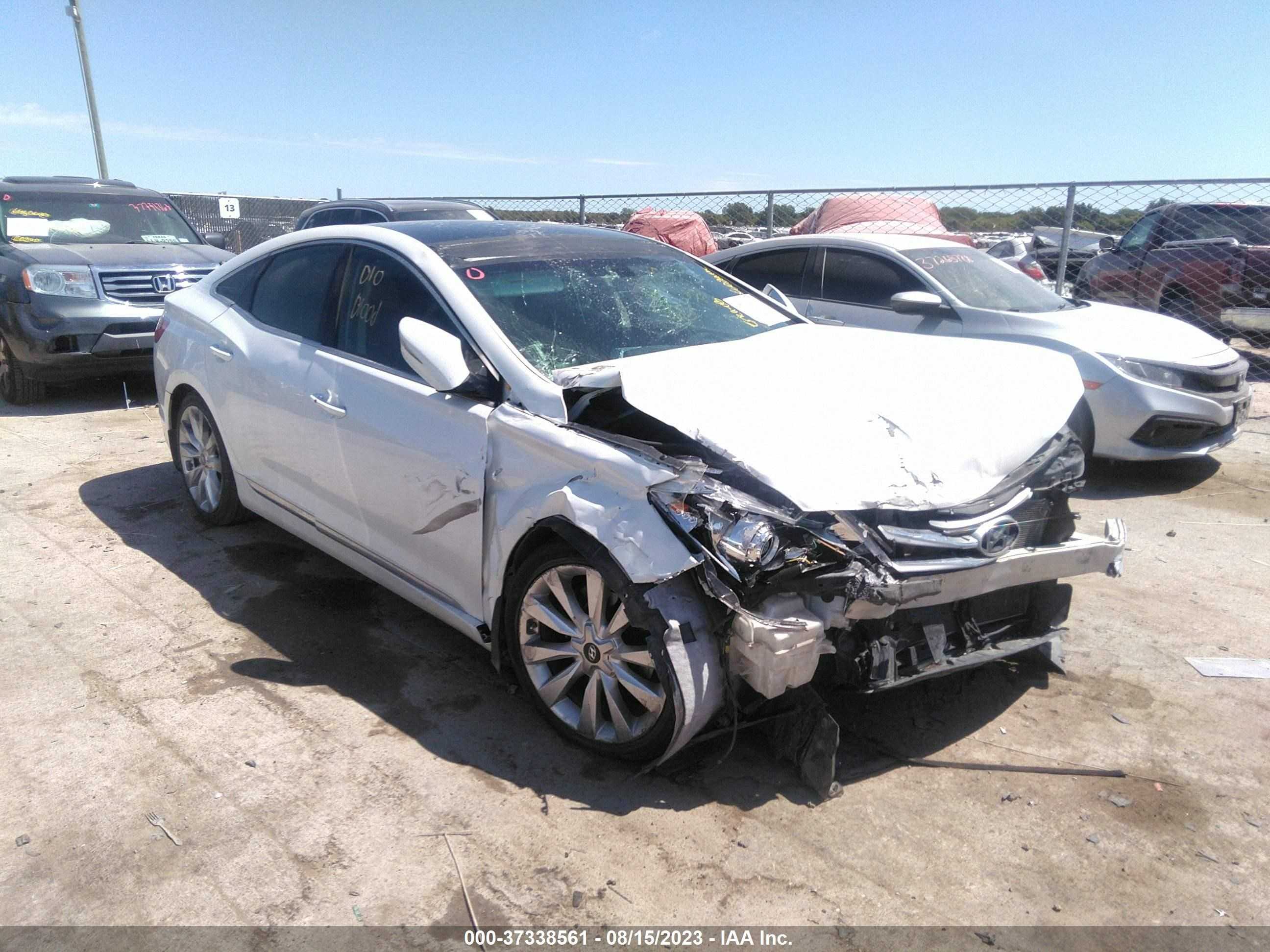 HYUNDAI AZERA 2013 kmhfh4jg0da198466