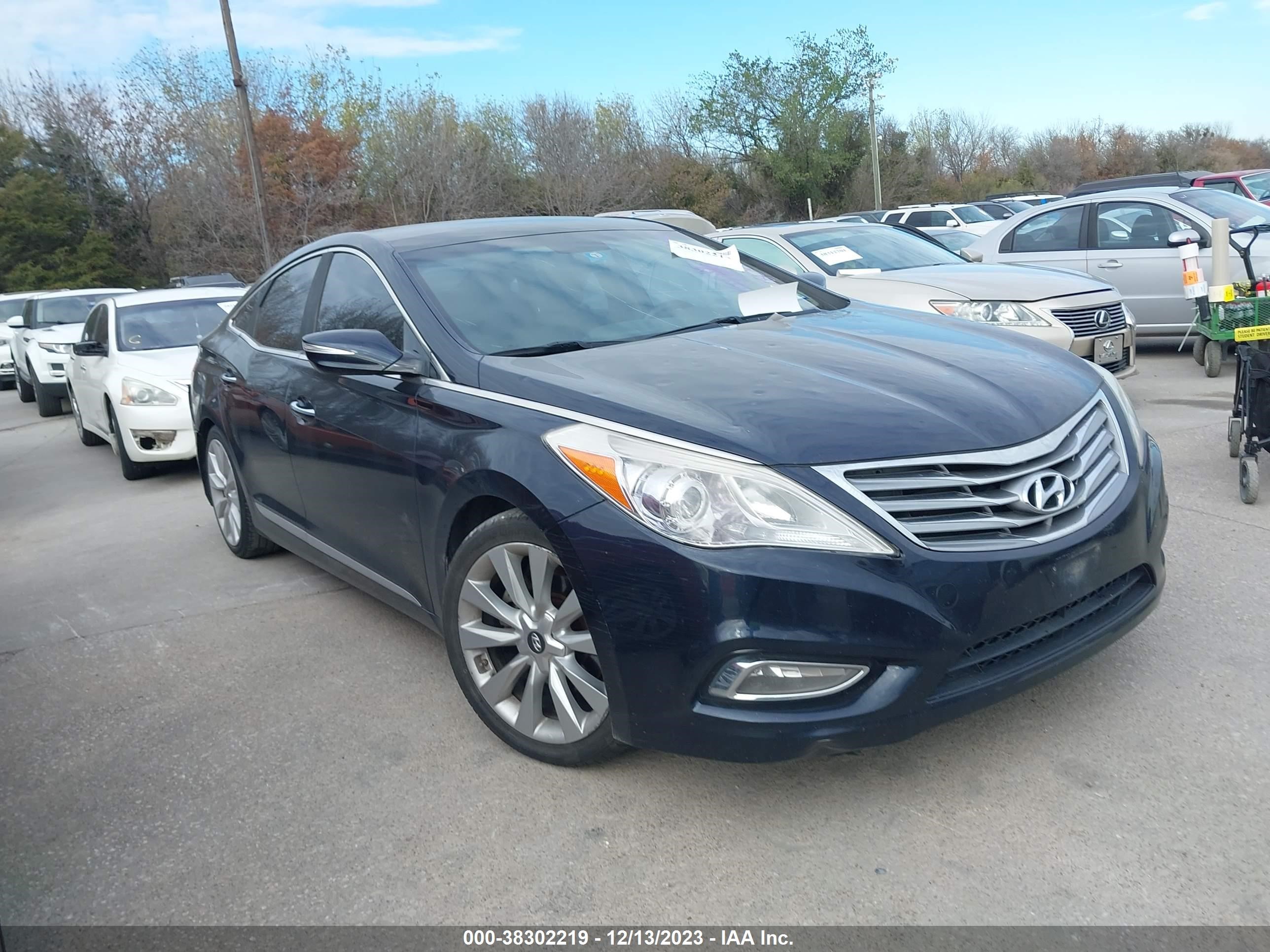 HYUNDAI AZERA 2012 kmhfh4jg5ca180821