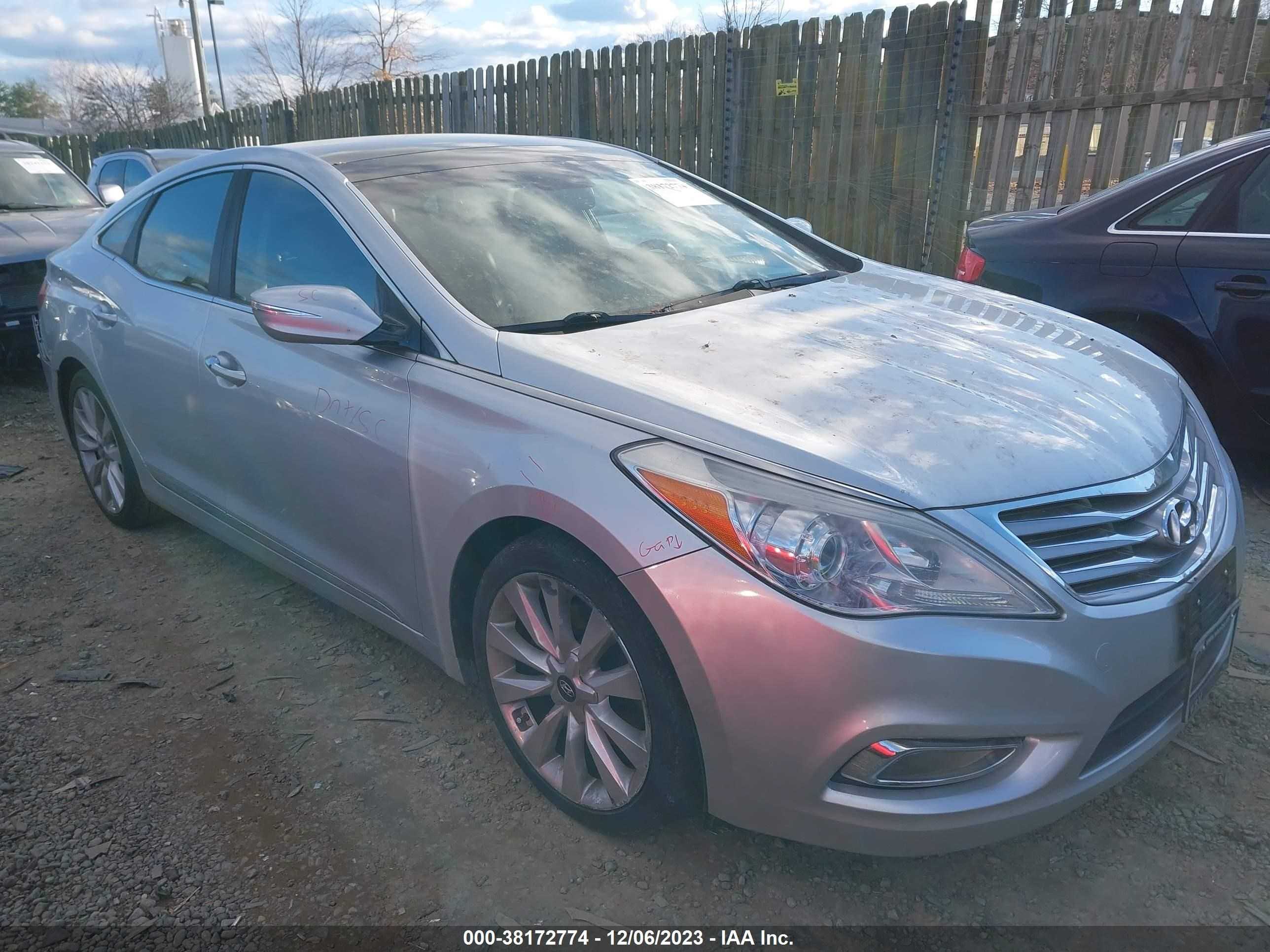 HYUNDAI AZERA 2013 kmhfh4jg7da289329