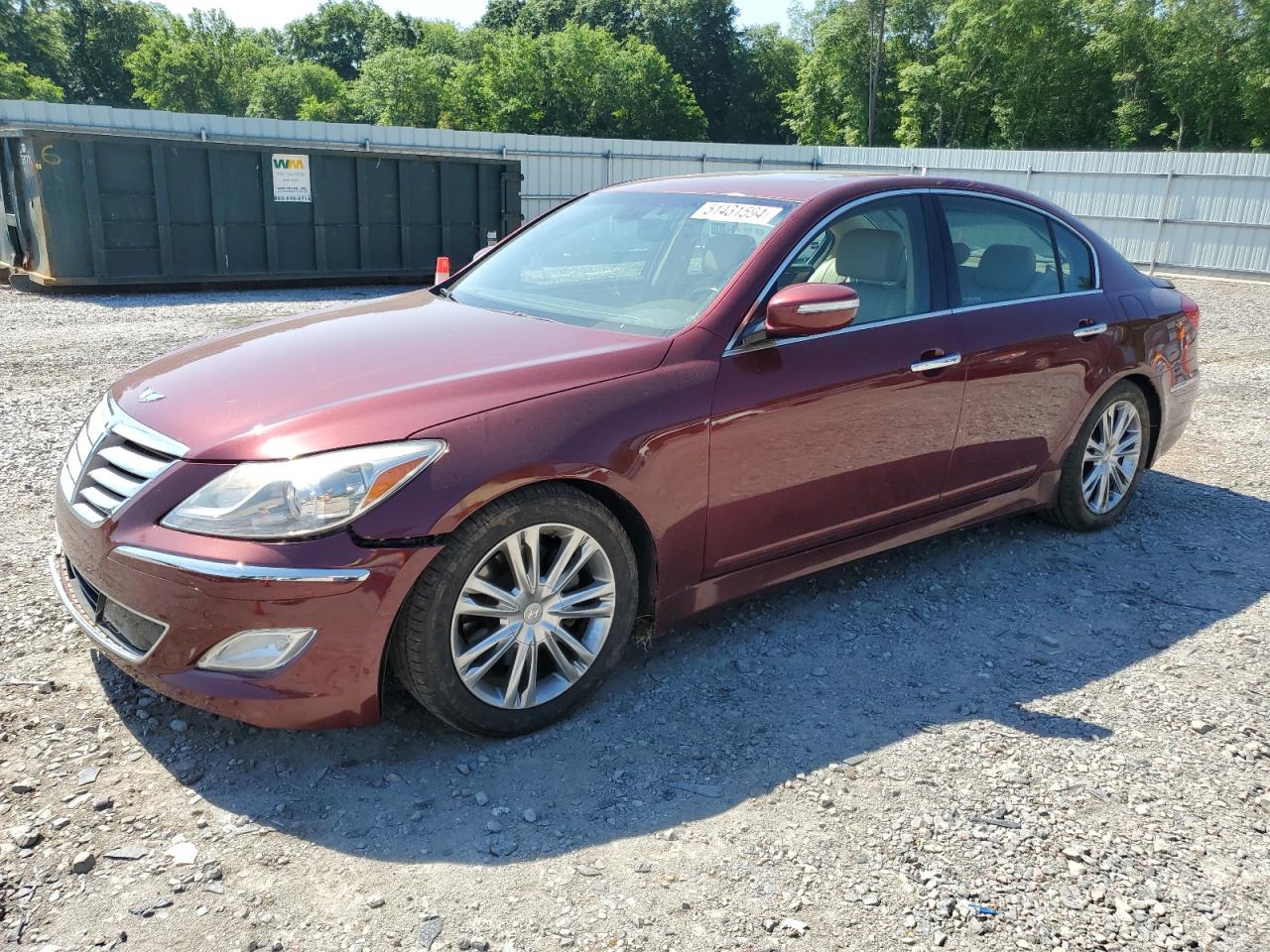 HYUNDAI GENESIS 2012 kmhgc4dd8cu194781