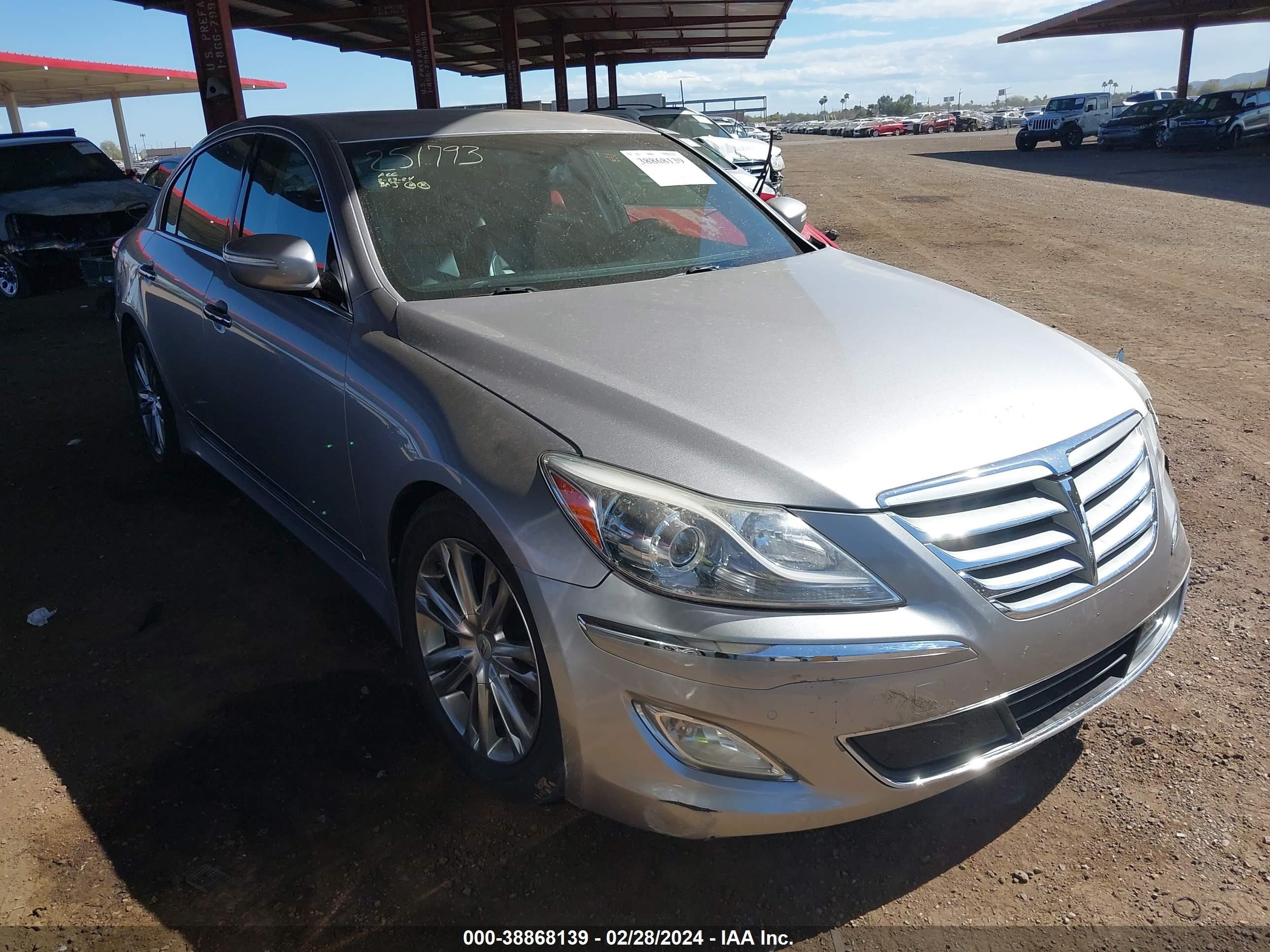 HYUNDAI GENESIS 2012 kmhgc4dh1cu211164