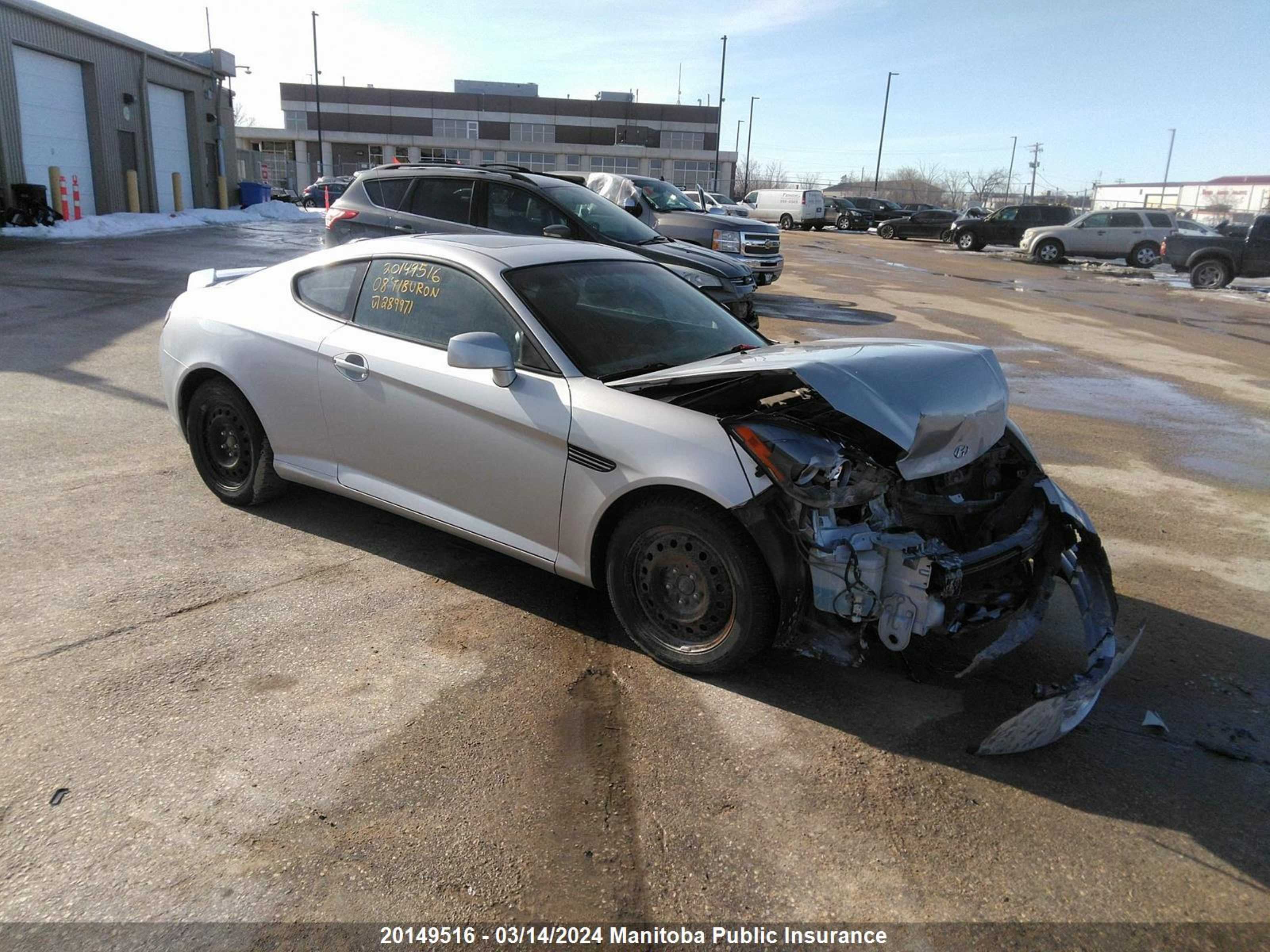 HYUNDAI TIBURON 2008 kmhhm65d28u289971