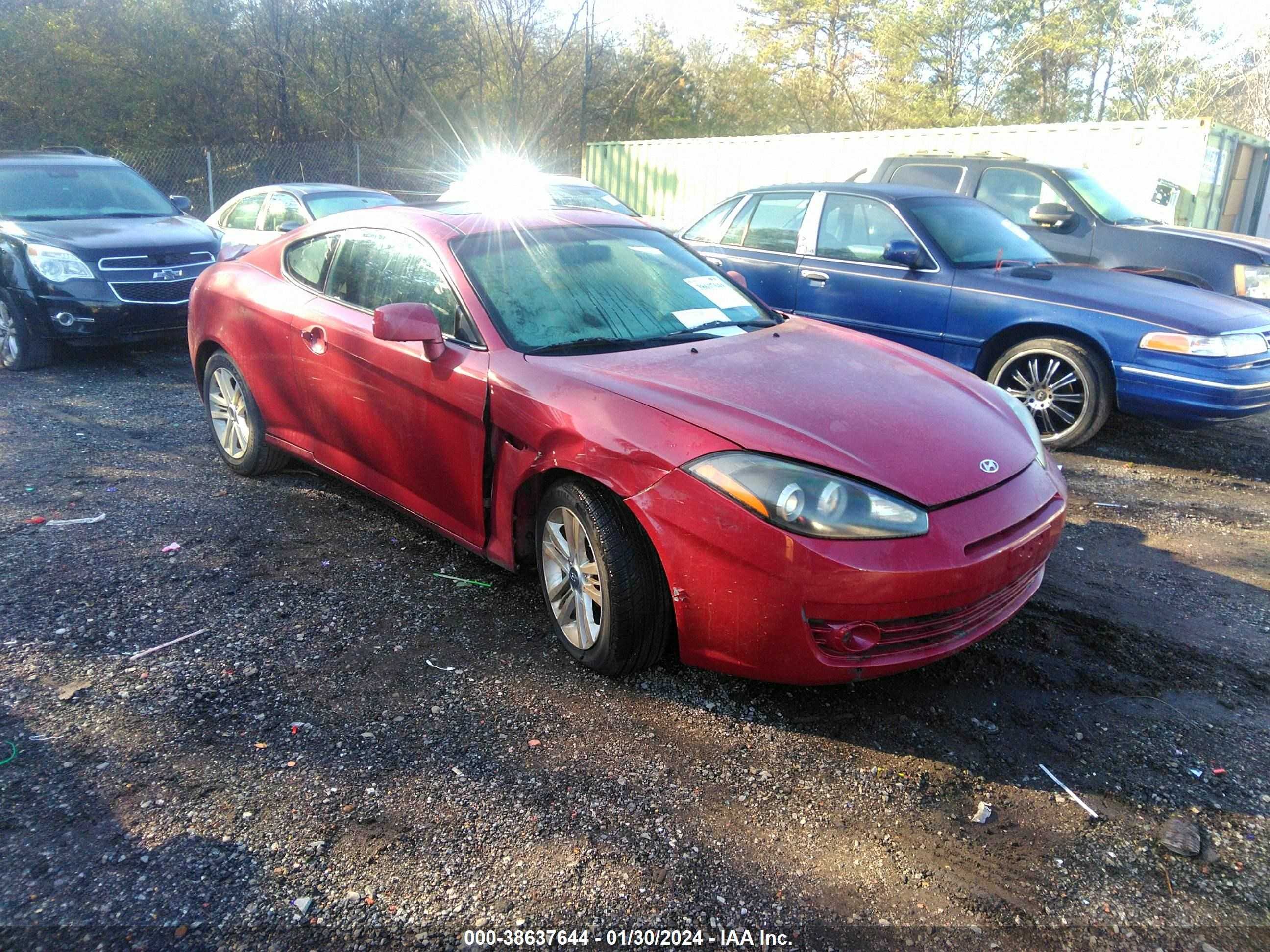 HYUNDAI TIBURON 2008 kmhhm66d68u275182