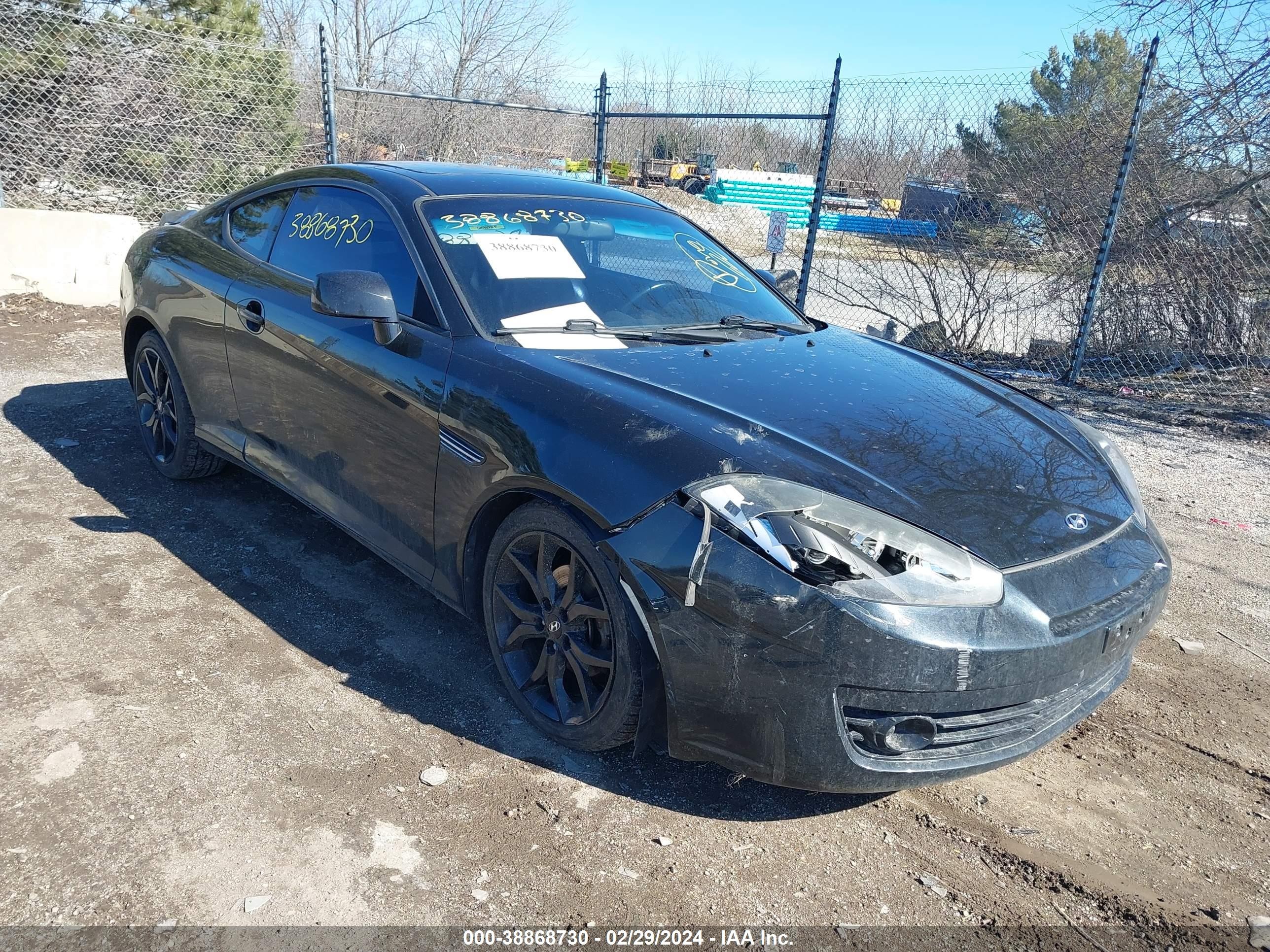 HYUNDAI TIBURON 2008 kmhhn66f68u288139