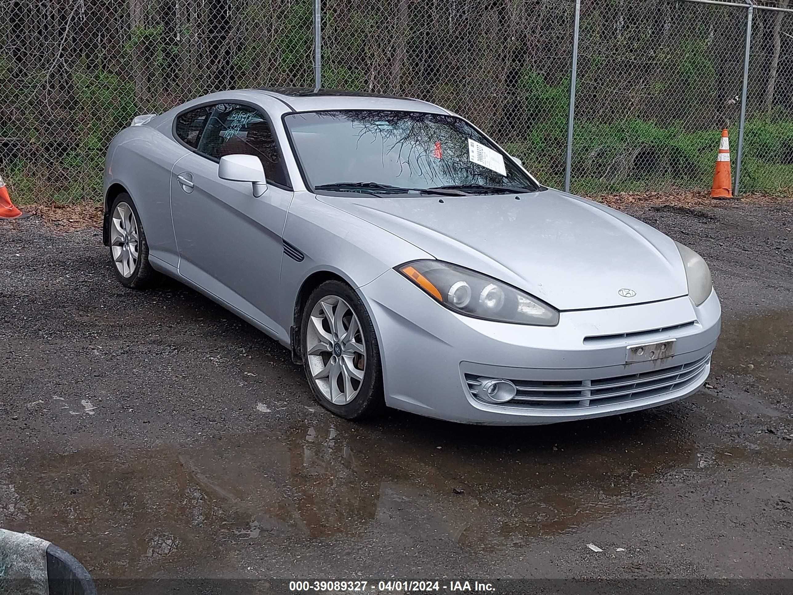 HYUNDAI TIBURON 2008 kmhhn66f88u268605