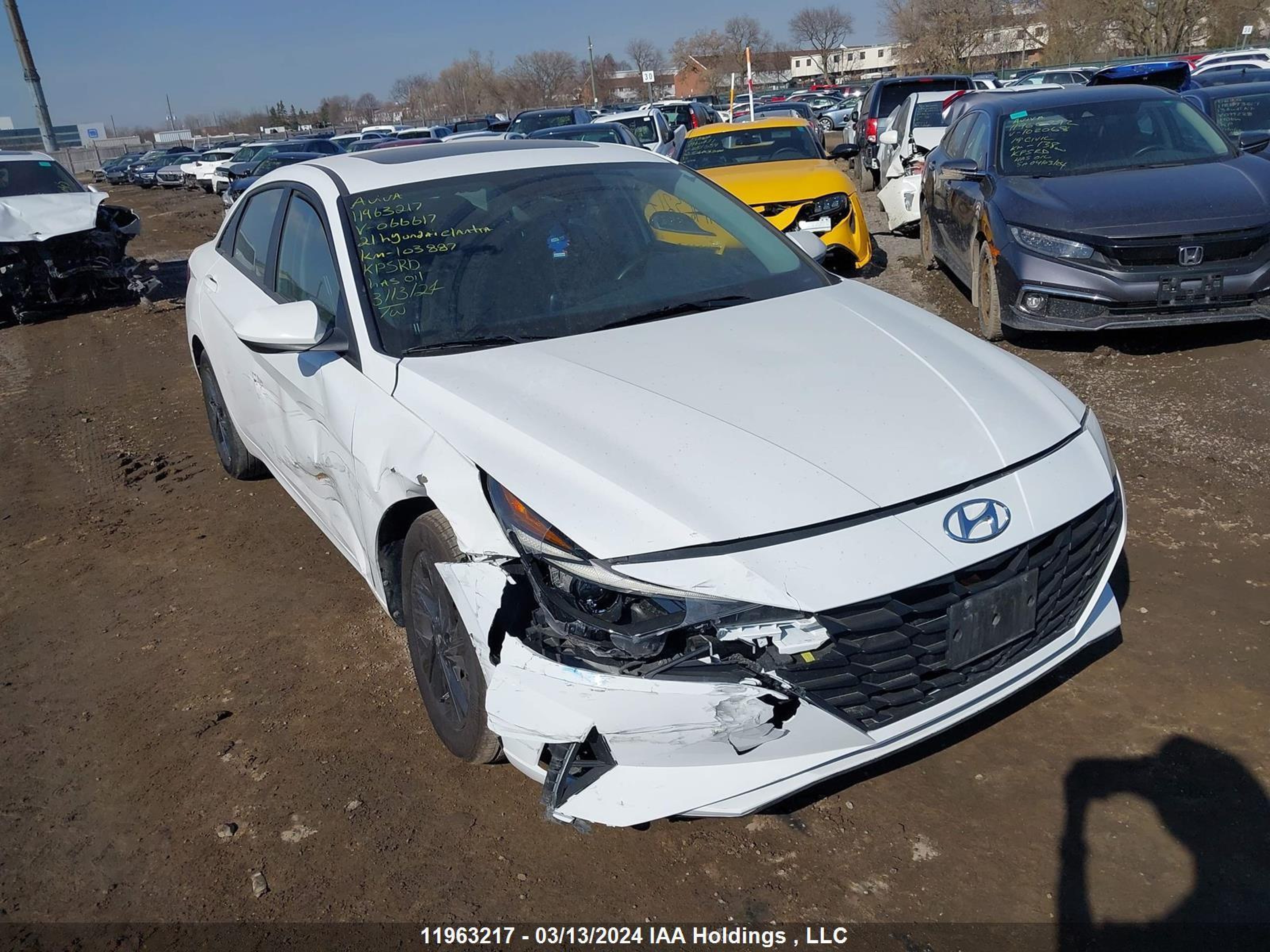 HYUNDAI ELANTRA 2021 kmhlm4ag8mu066617