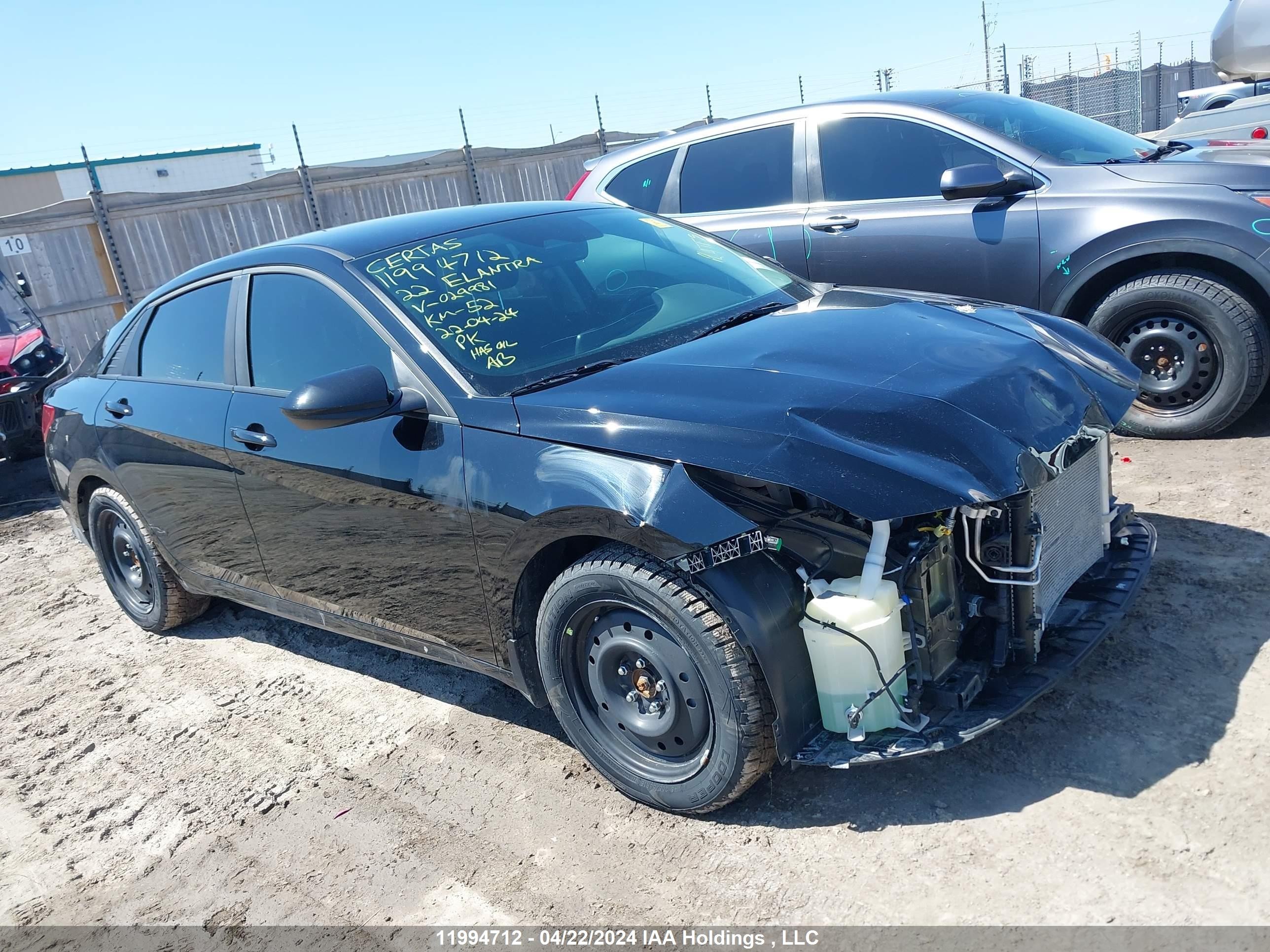 HYUNDAI ELANTRA 2022 kmhlm4aj2nu029981