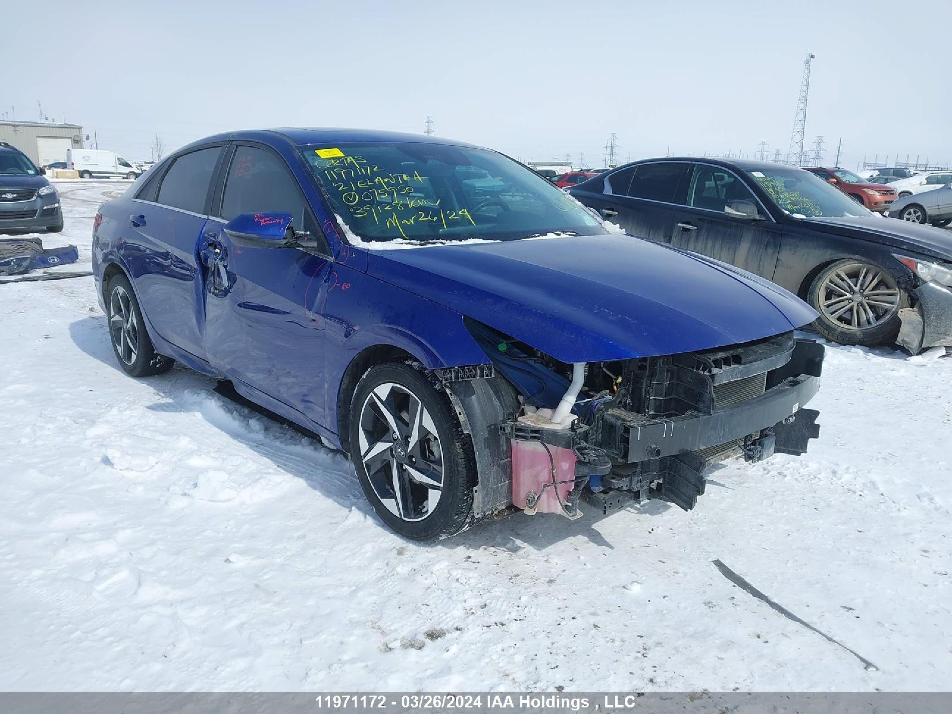 HYUNDAI ELANTRA 2021 kmhln4ag1mu075950