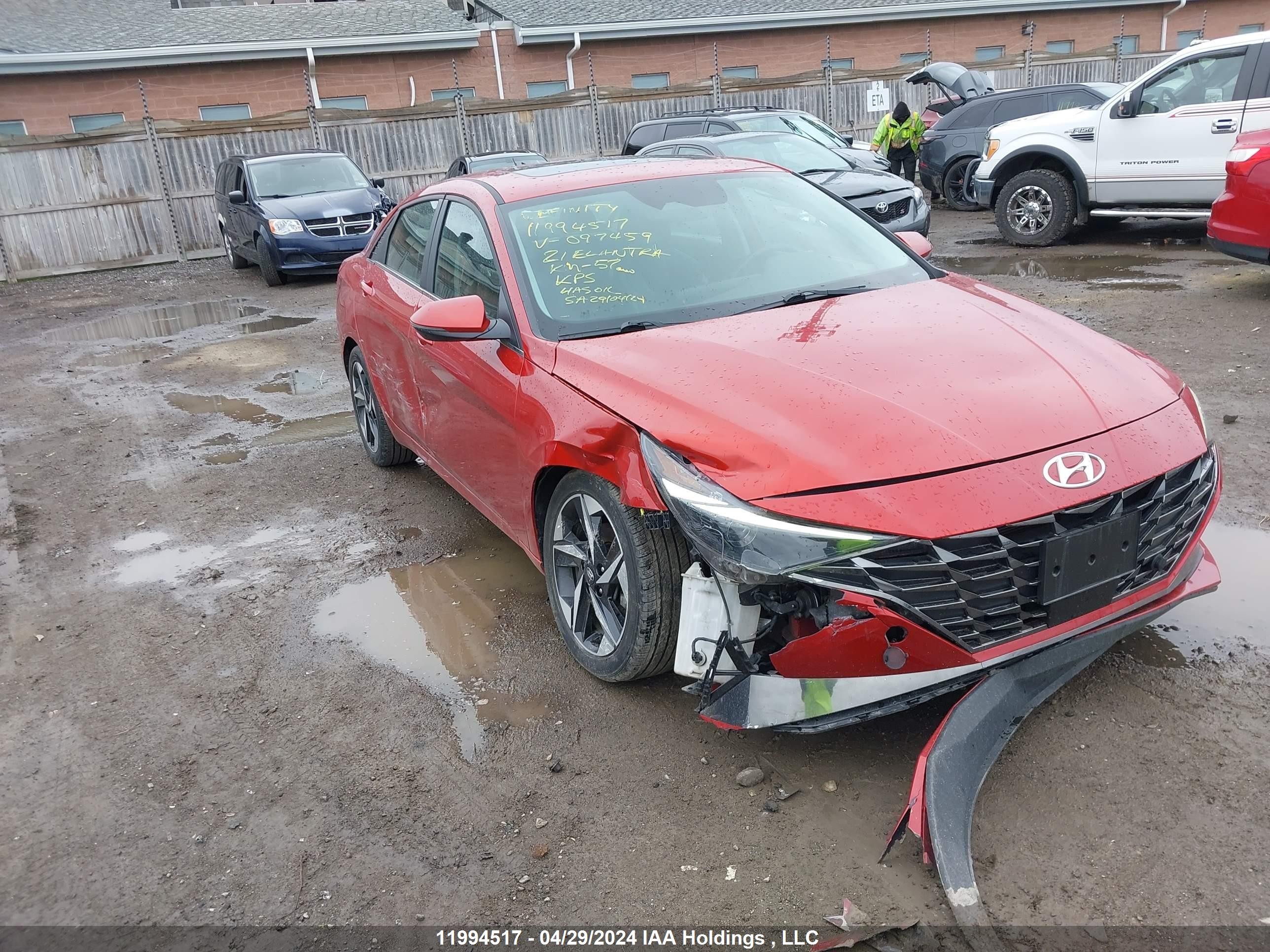 HYUNDAI ELANTRA 2021 kmhln4agxmu097459