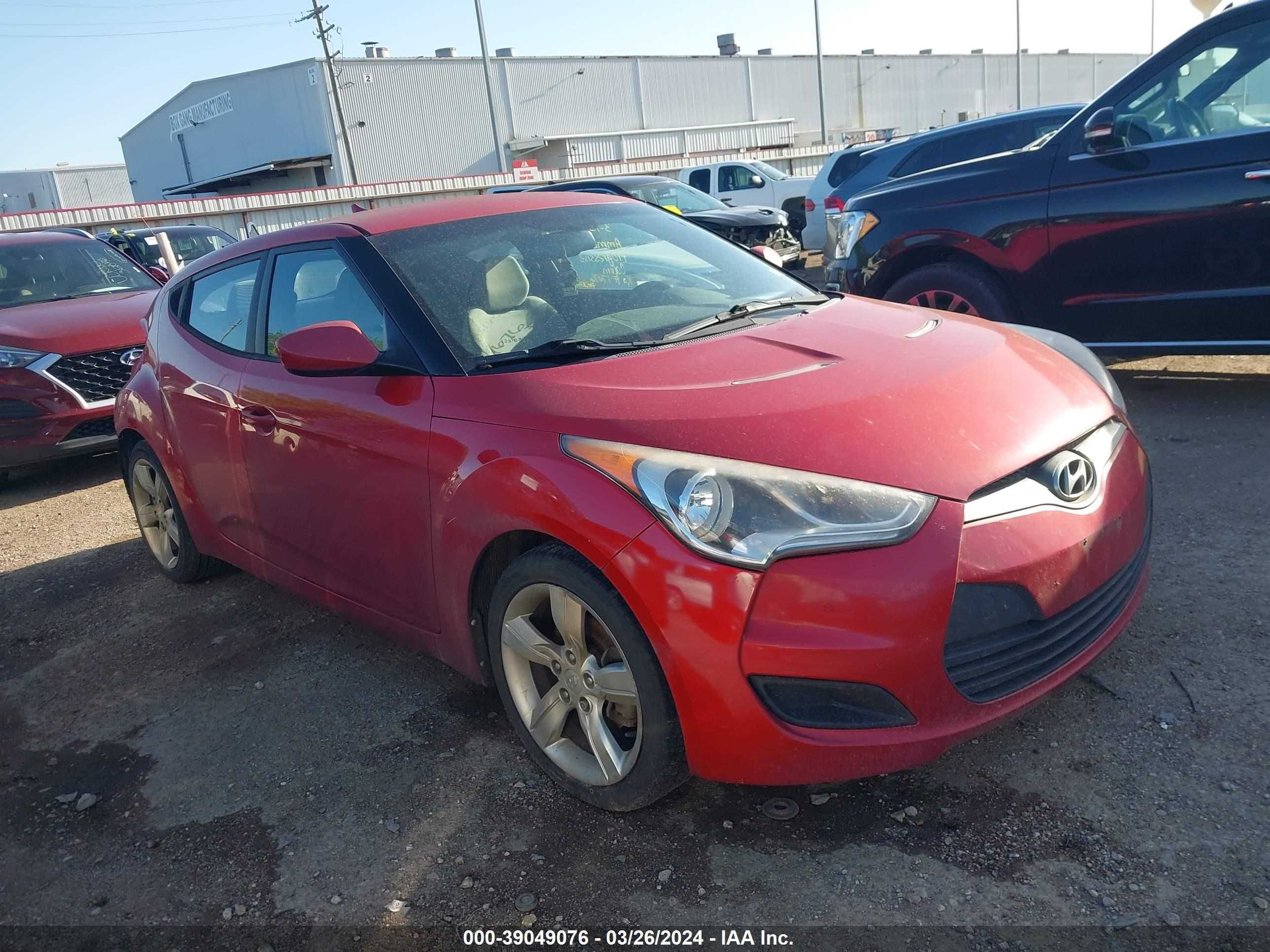 HYUNDAI VELOSTER 2013 kmhtc6ad3du121592