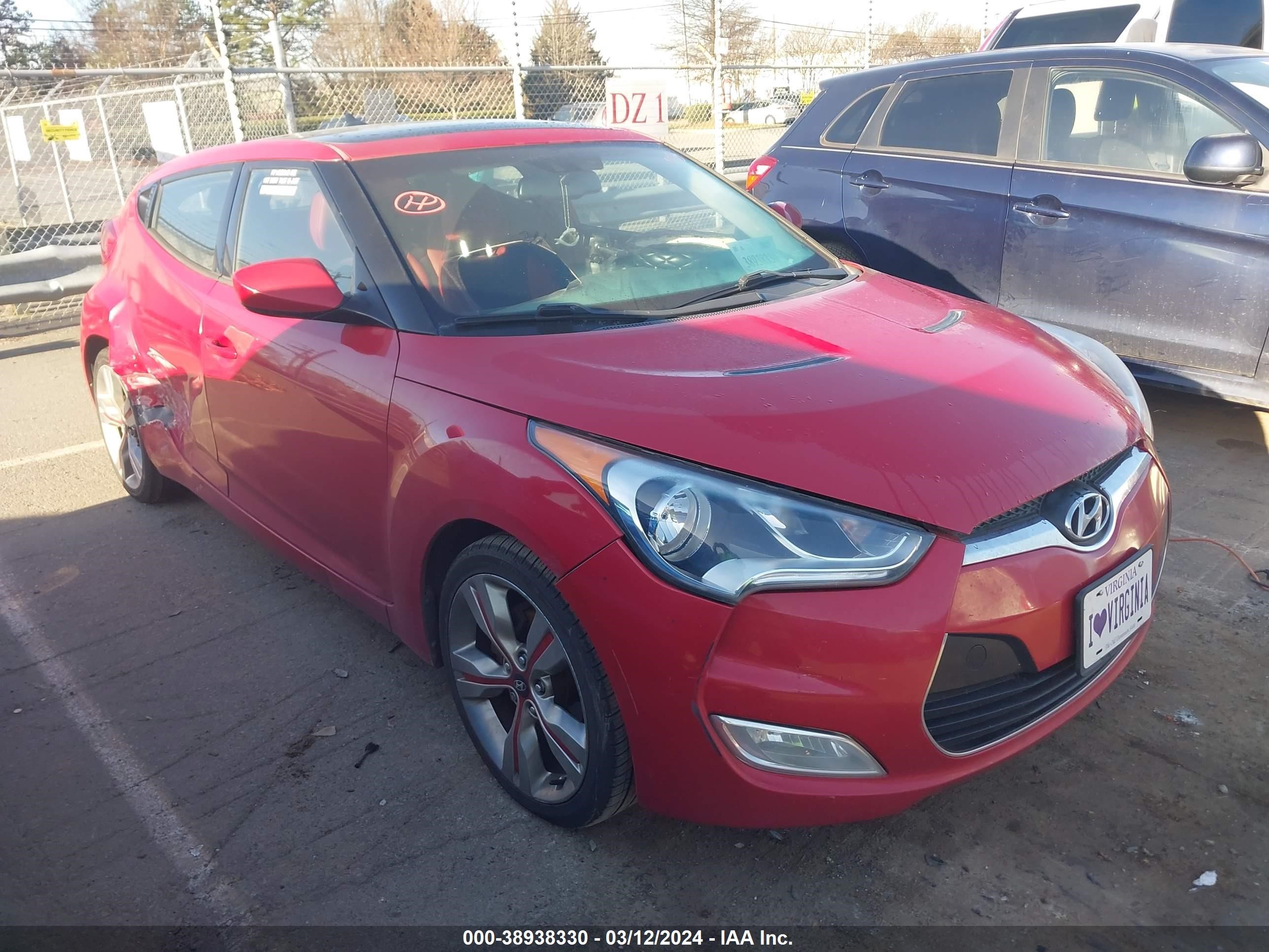 HYUNDAI VELOSTER 2012 kmhtc6ad5cu023467