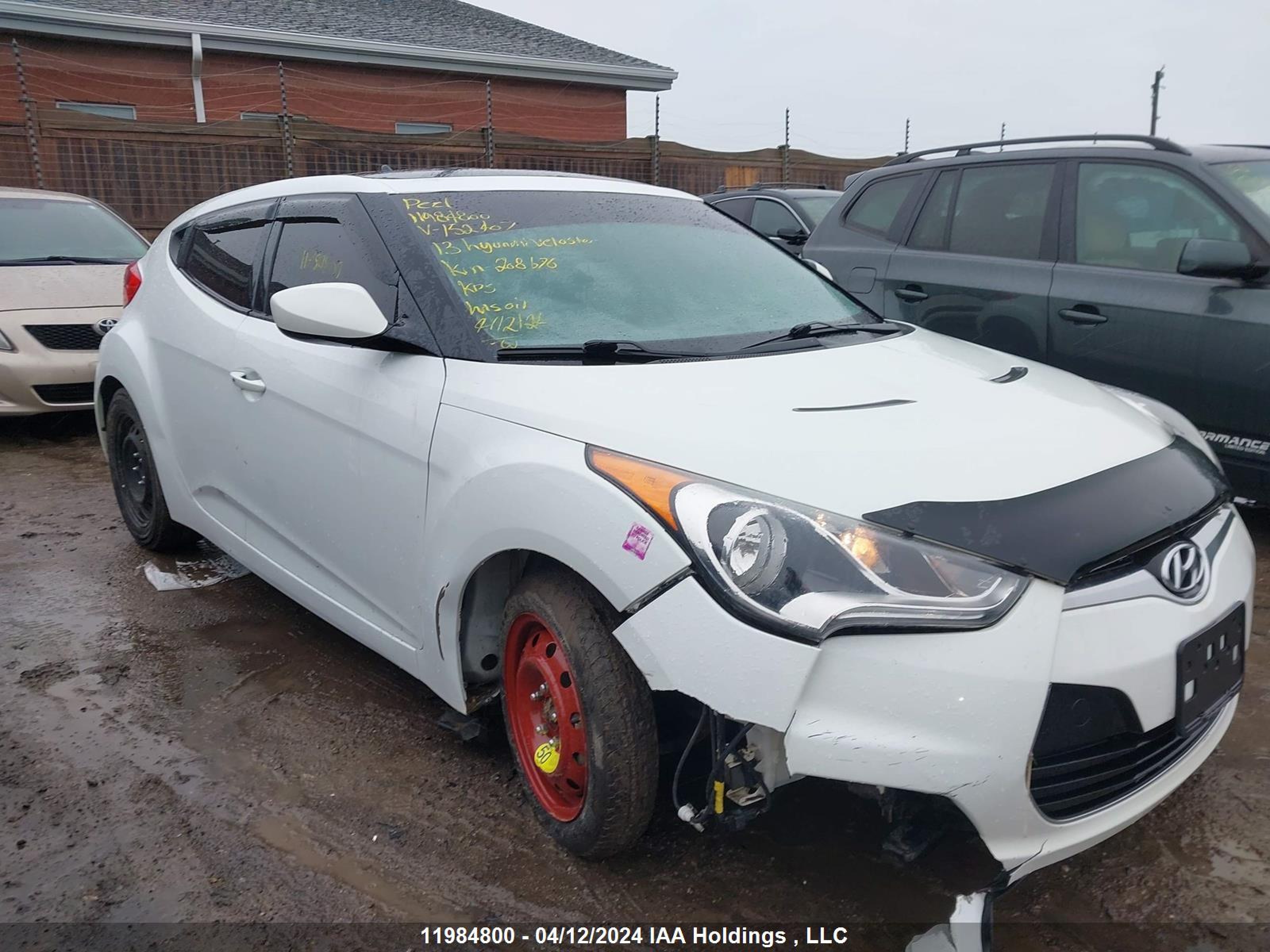 HYUNDAI VELOSTER 2013 kmhtc6ad5du152407