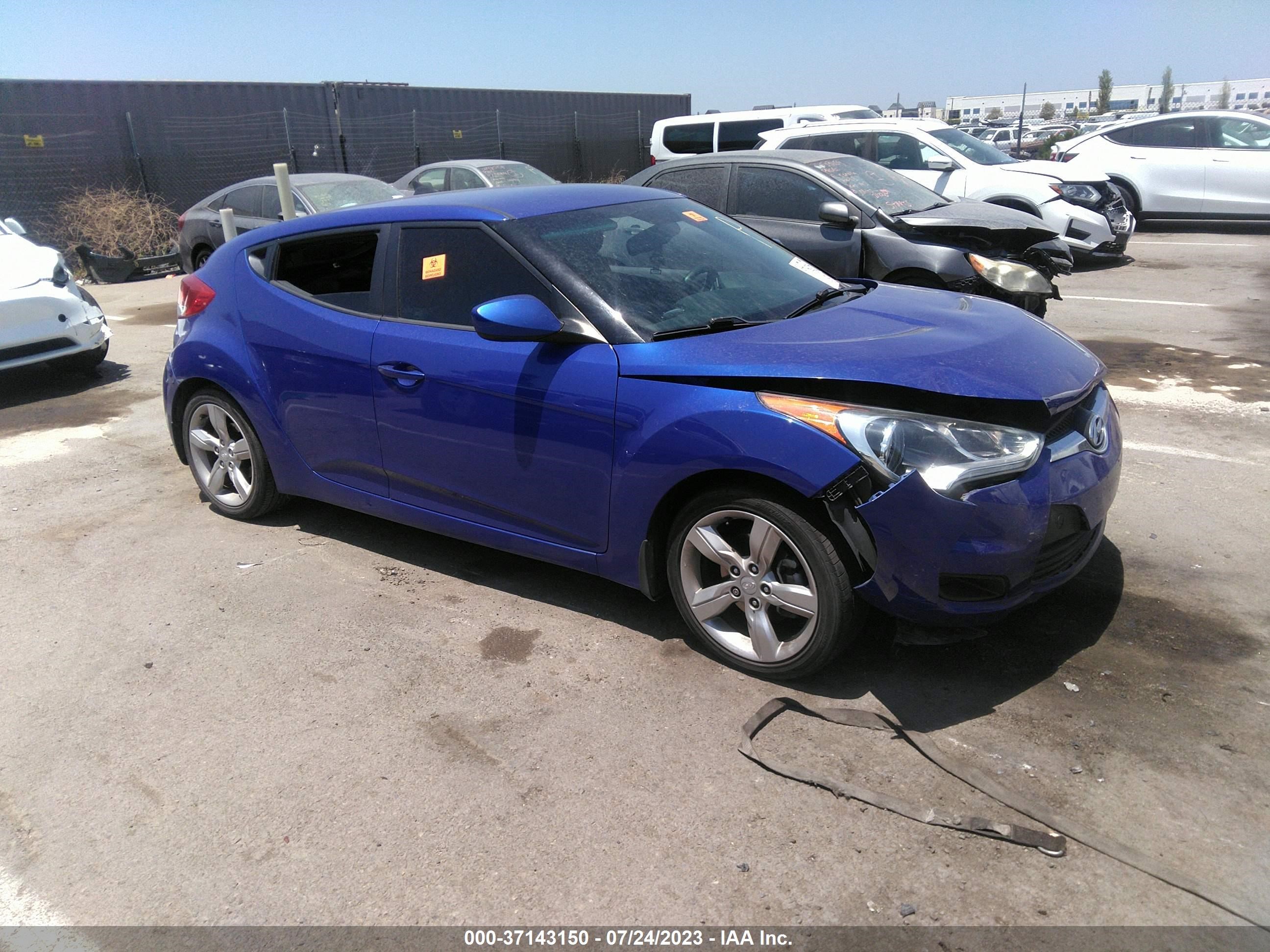 HYUNDAI VELOSTER 2013 kmhtc6ad7du089035