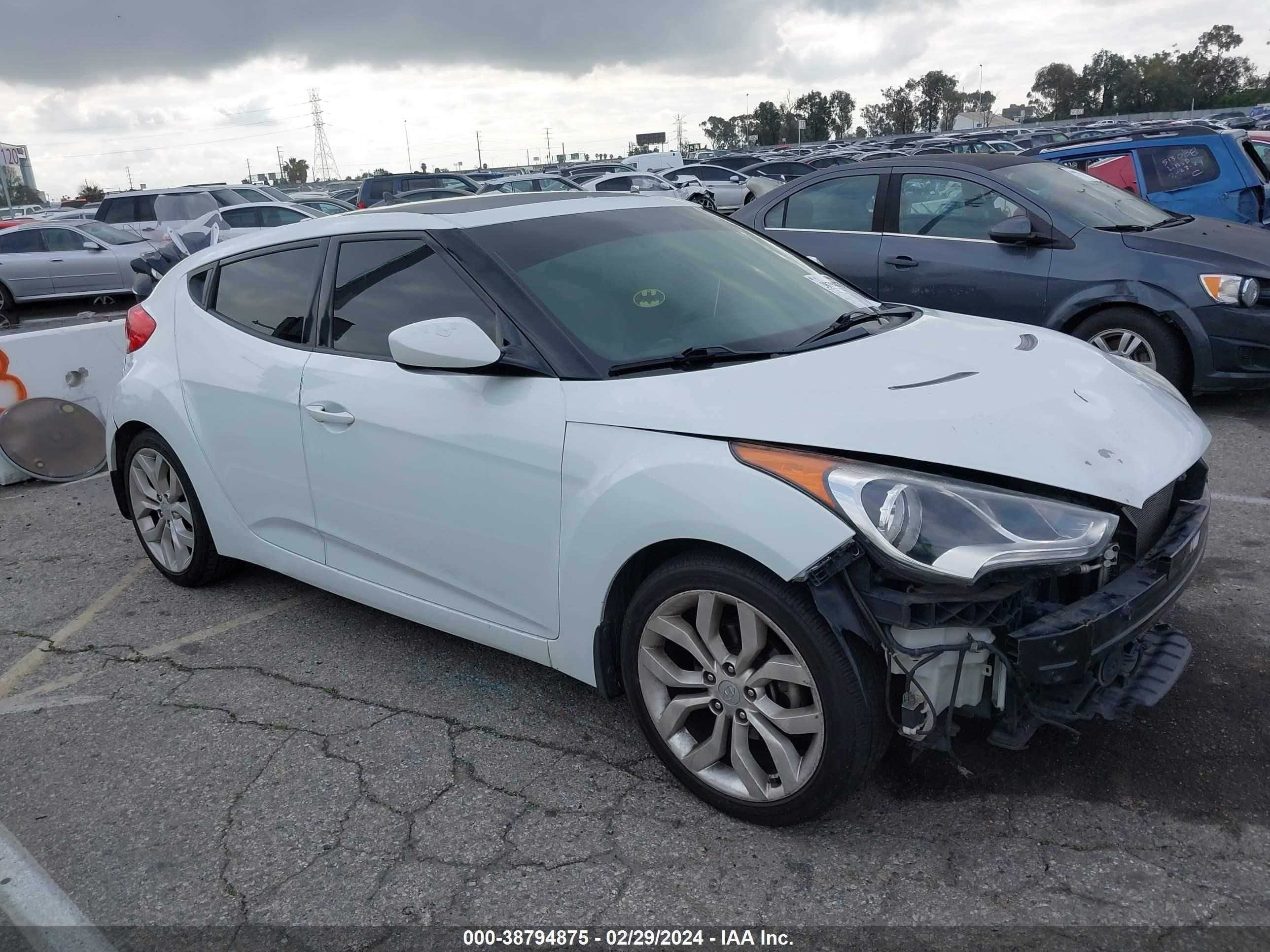 HYUNDAI VELOSTER 2013 kmhtc6ad8du091814