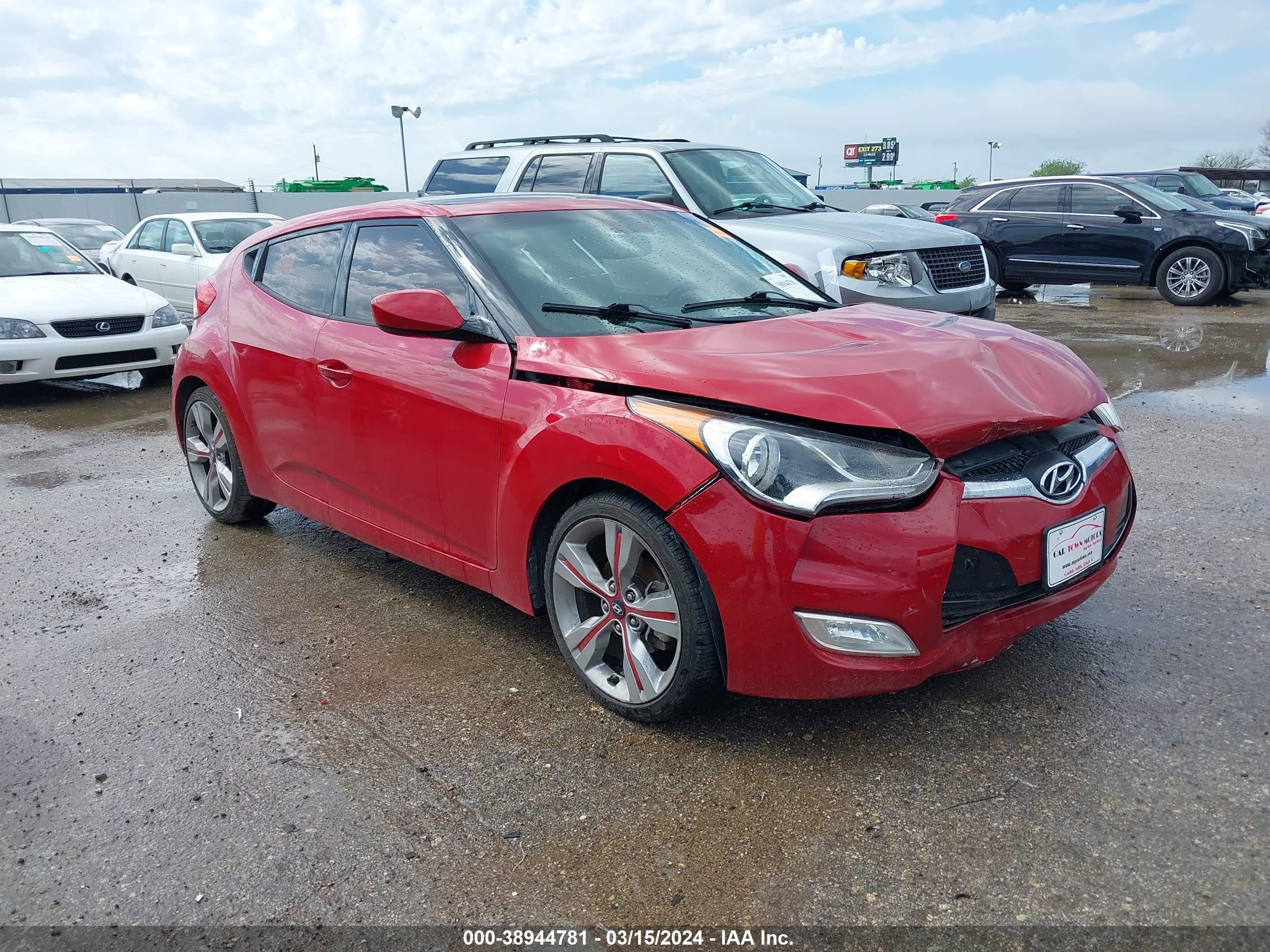 HYUNDAI VELOSTER 2013 kmhtc6ad9du148604