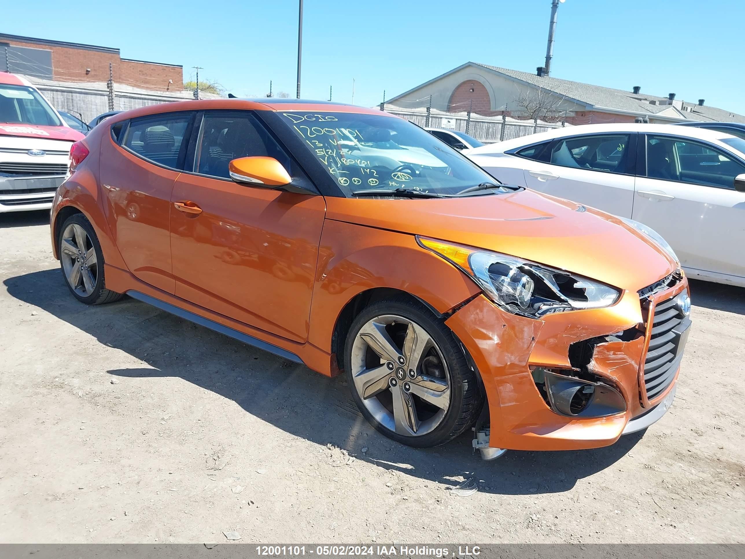 HYUNDAI VELOSTER 2013 kmhtc6ae0du180401