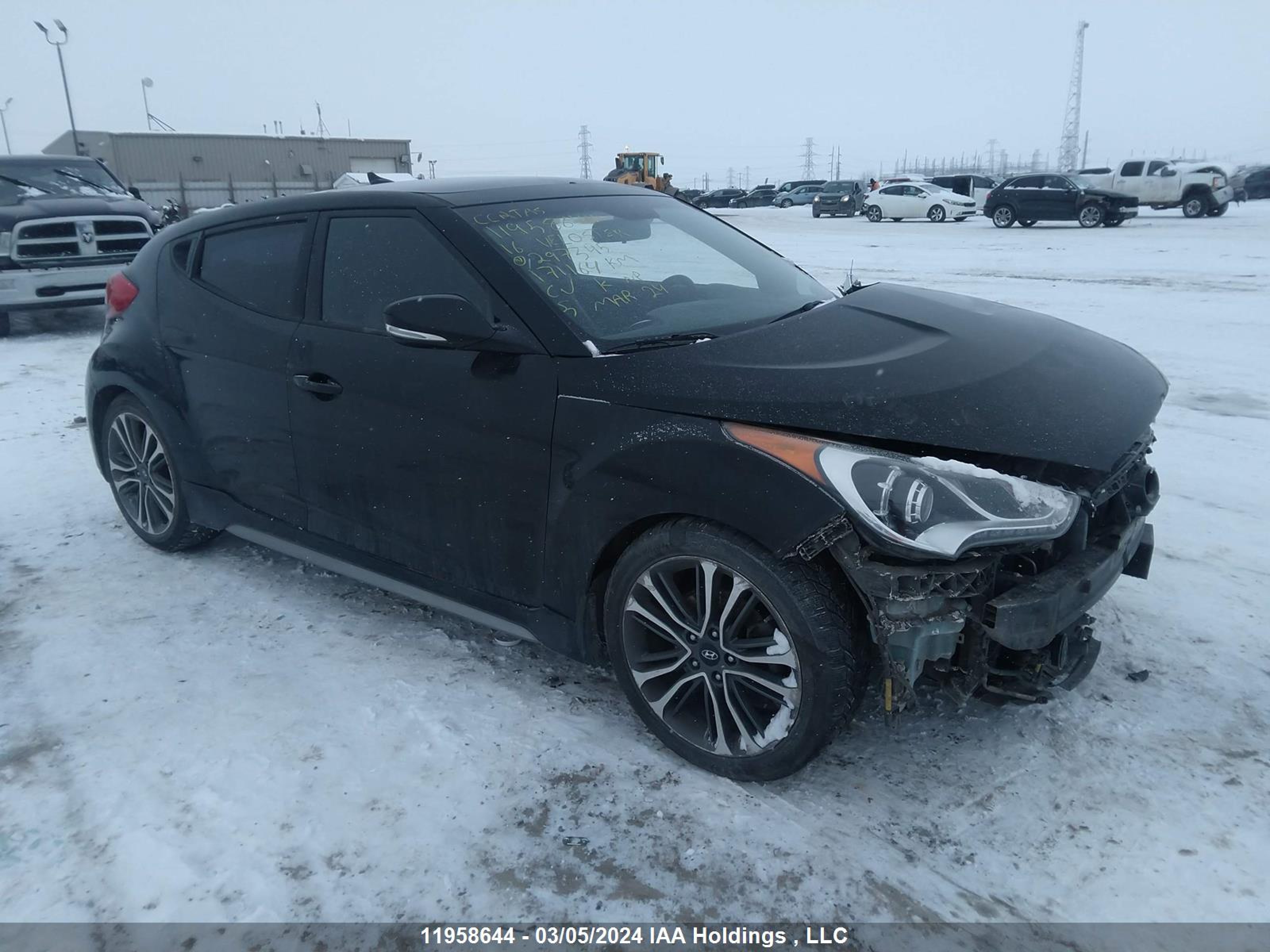 HYUNDAI VELOSTER 2016 kmhtc6ae3gu297345