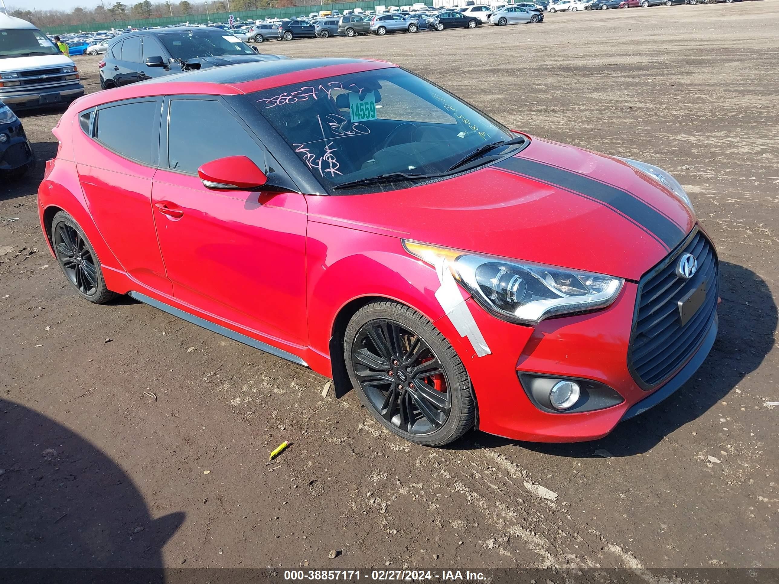 HYUNDAI VELOSTER 2016 kmhtc6ae6gu265974