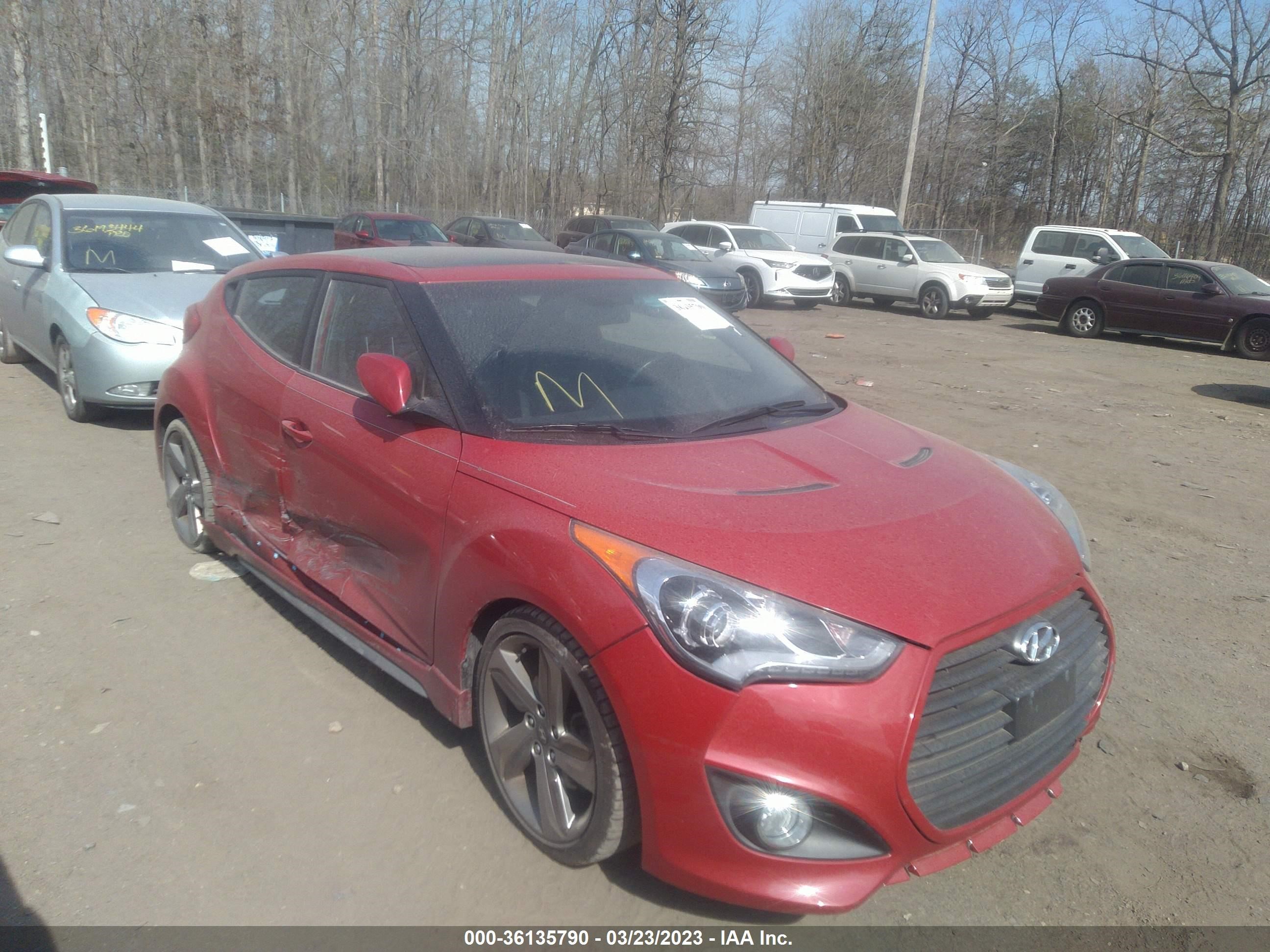 HYUNDAI VELOSTER 2013 kmhtc6ae8du159666