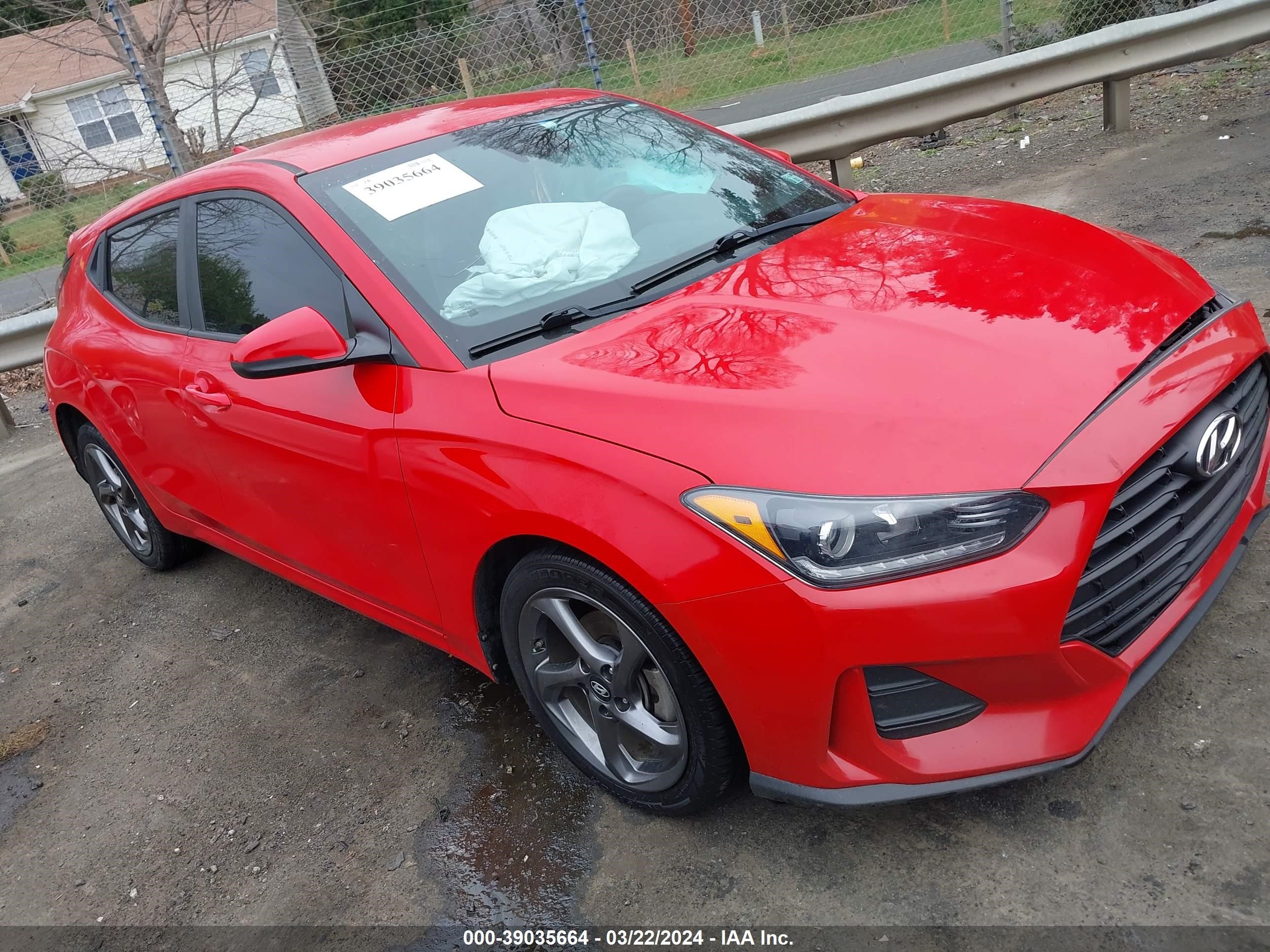 HYUNDAI VELOSTER 2019 kmhtg6af1ku017587