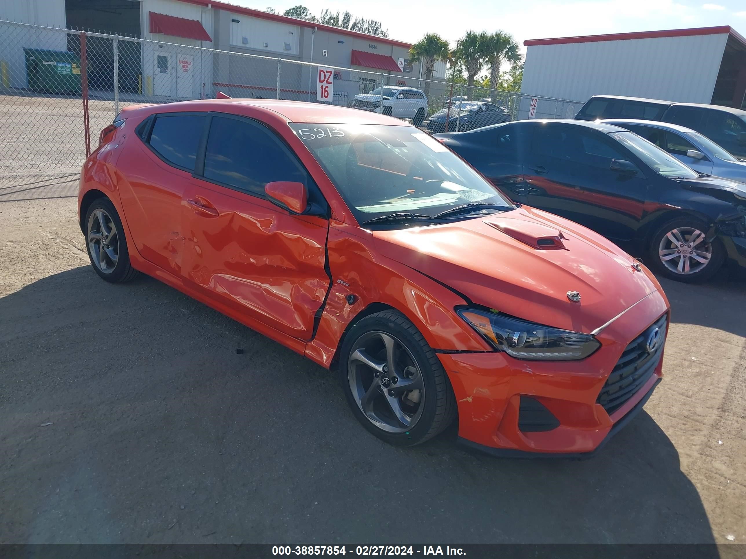 HYUNDAI VELOSTER 2019 kmhtg6afxku005213