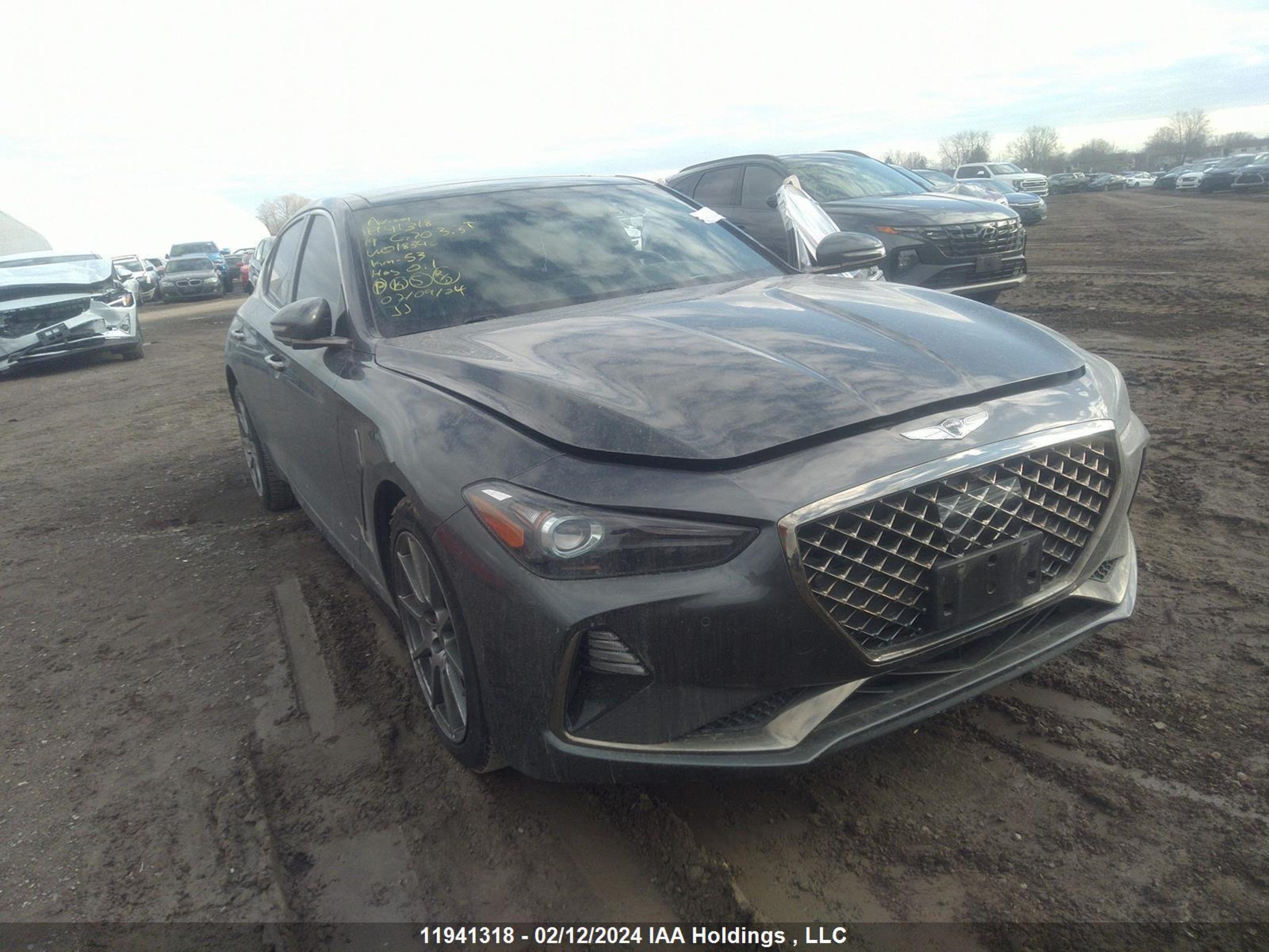 GENESIS G70 2019 kmtg74le6ku018346