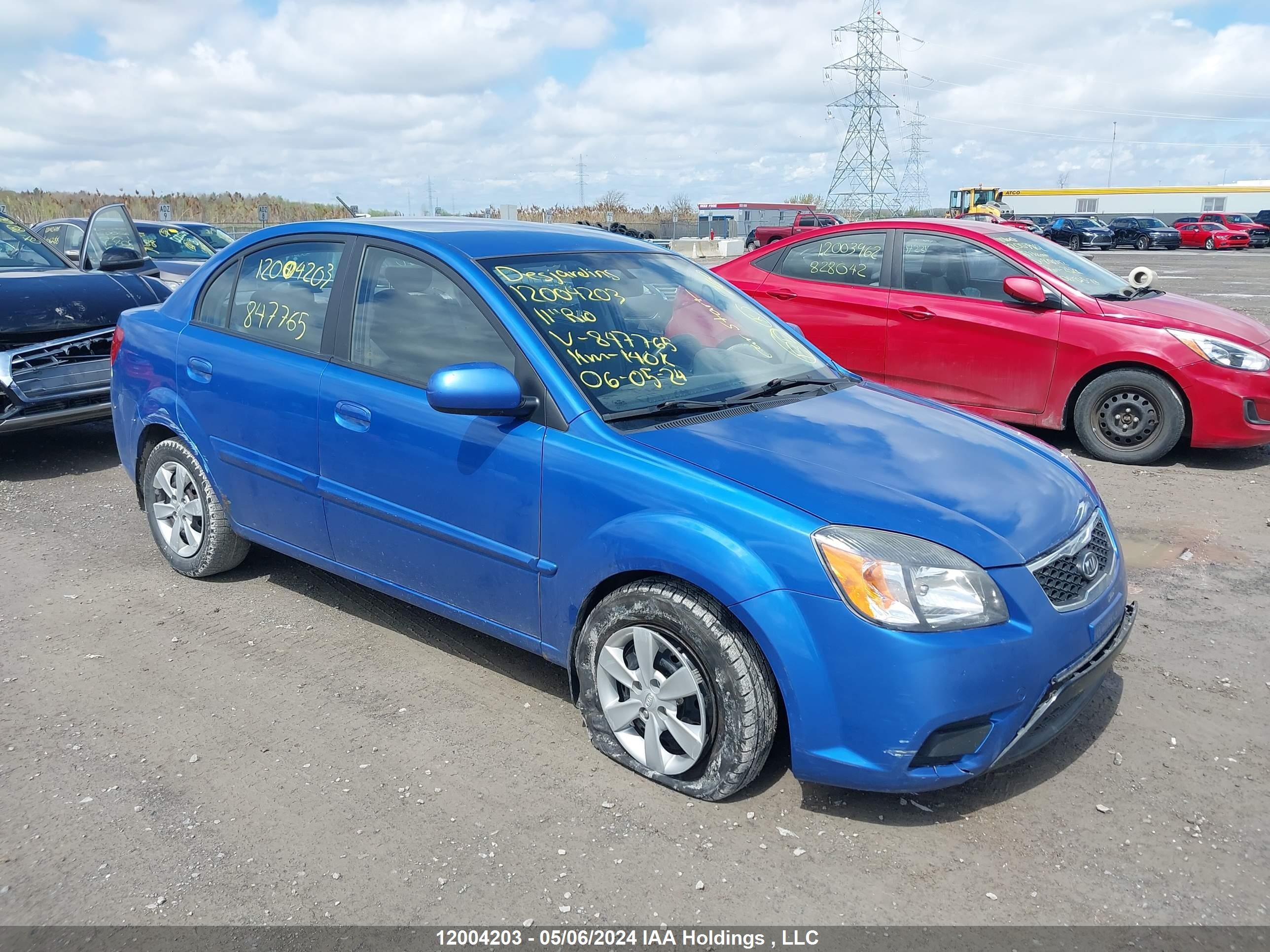 KIA RIO 2011 knadh4b37b6847765