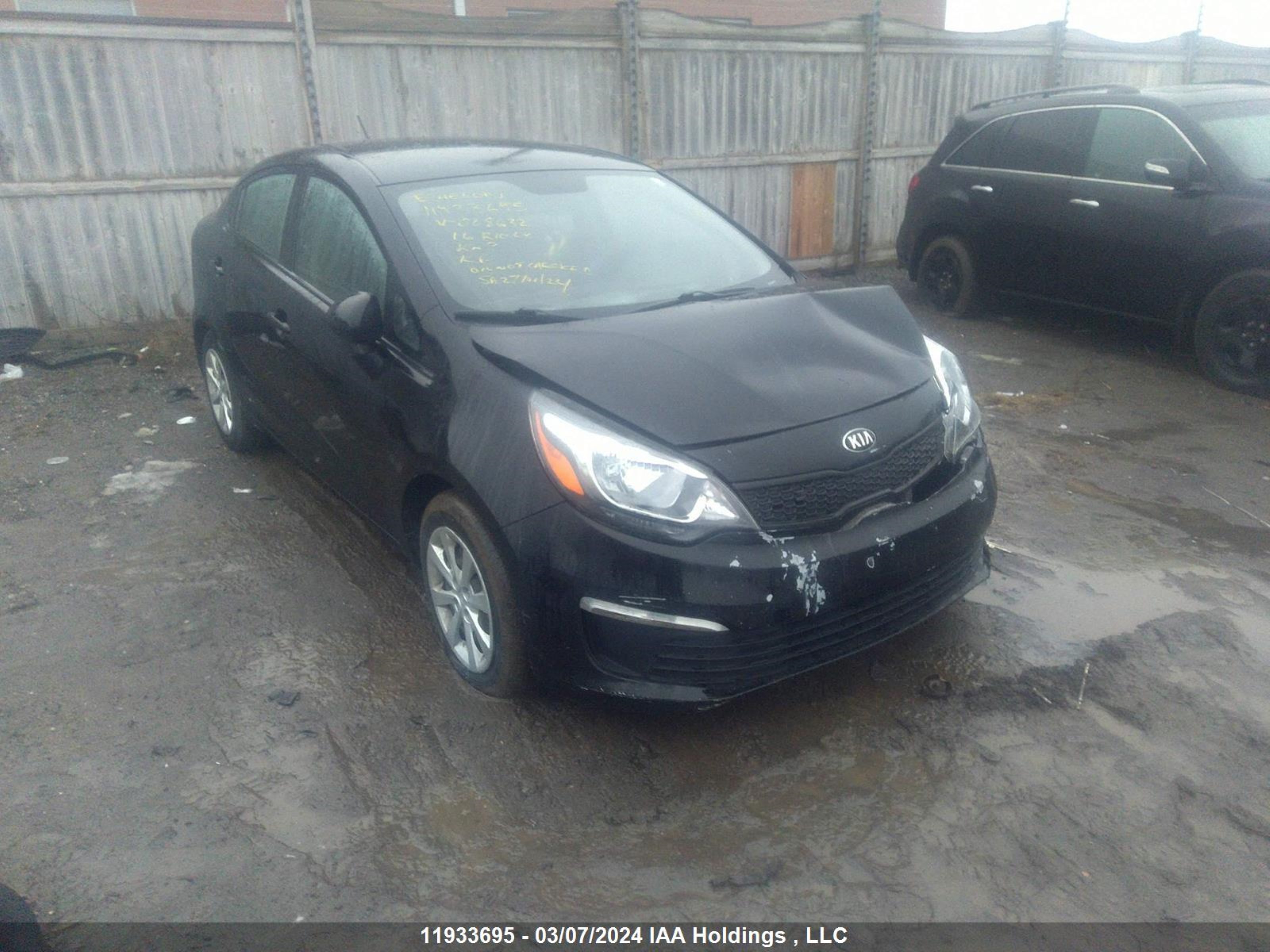 KIA RIO 2016 knadm4a36g6008632