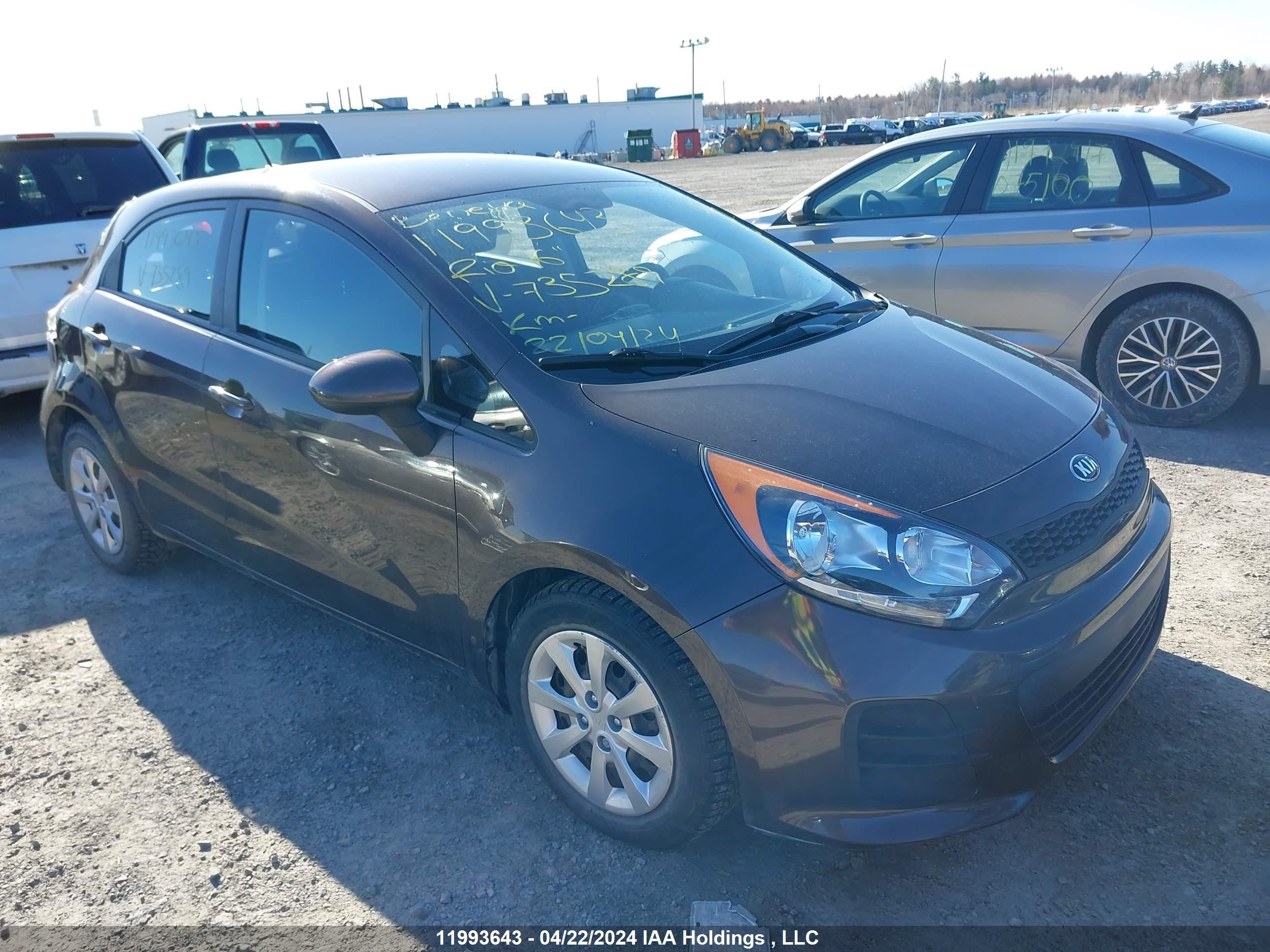 KIA RIO 2016 knadm5a38g6735289