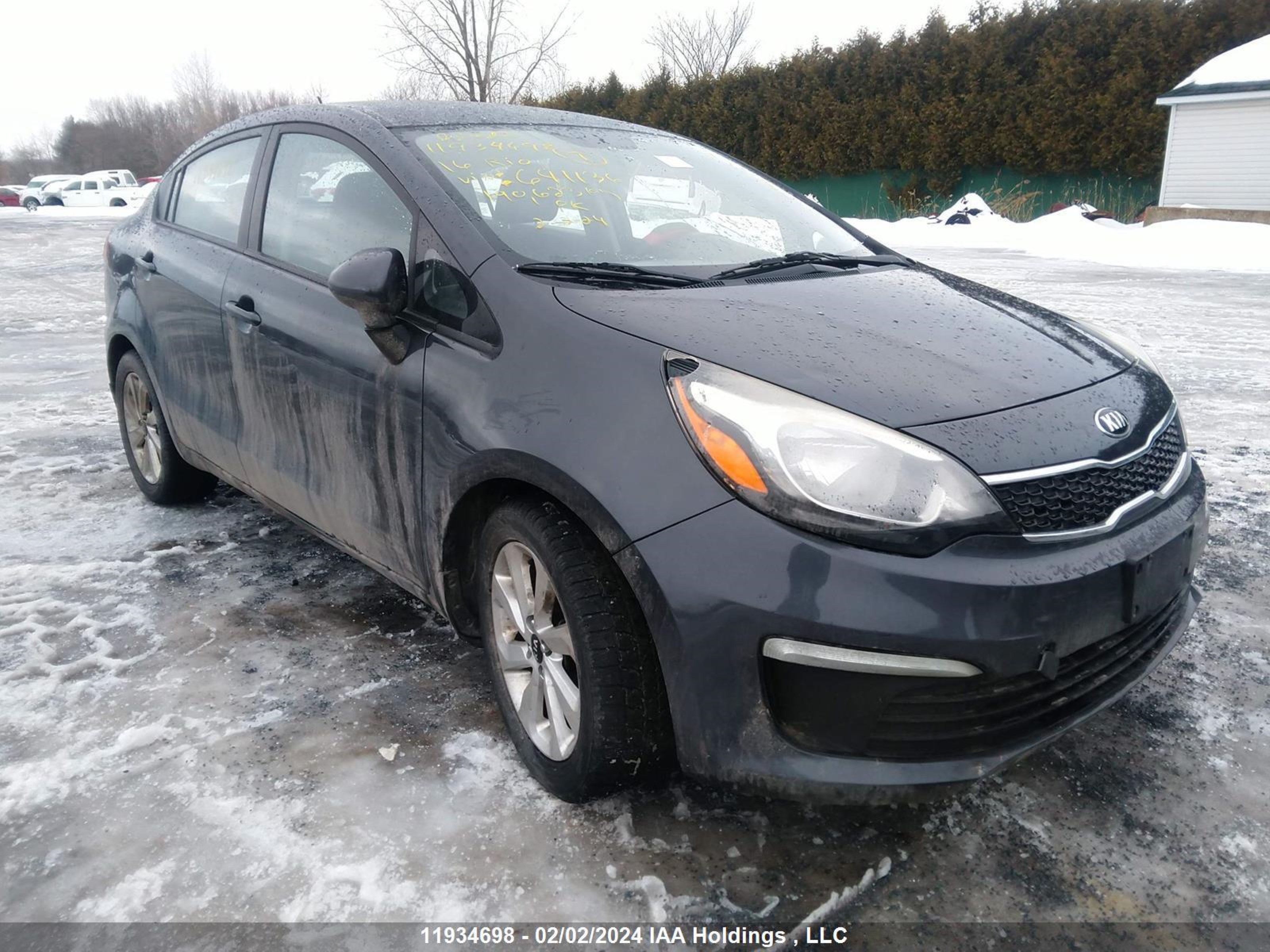 KIA RIO 2016 knadn4a37g6641136