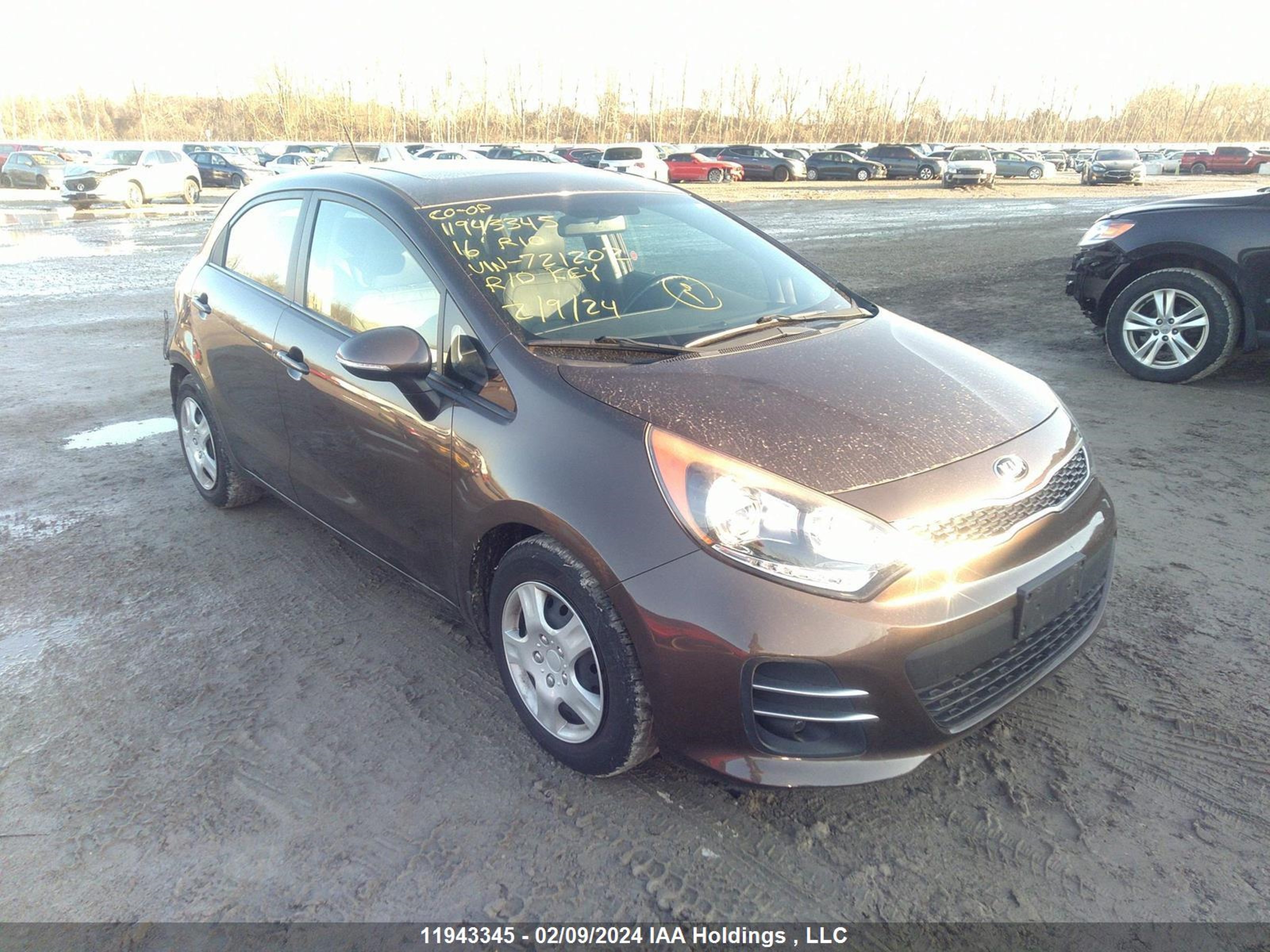 KIA RIO 2016 knadn5a33g6721202