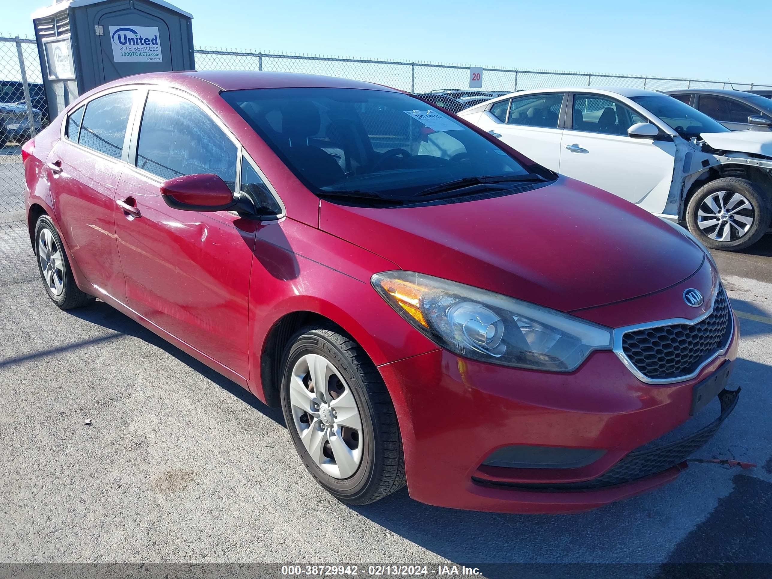 KIA FORTE 2016 knafk4a61g5562403