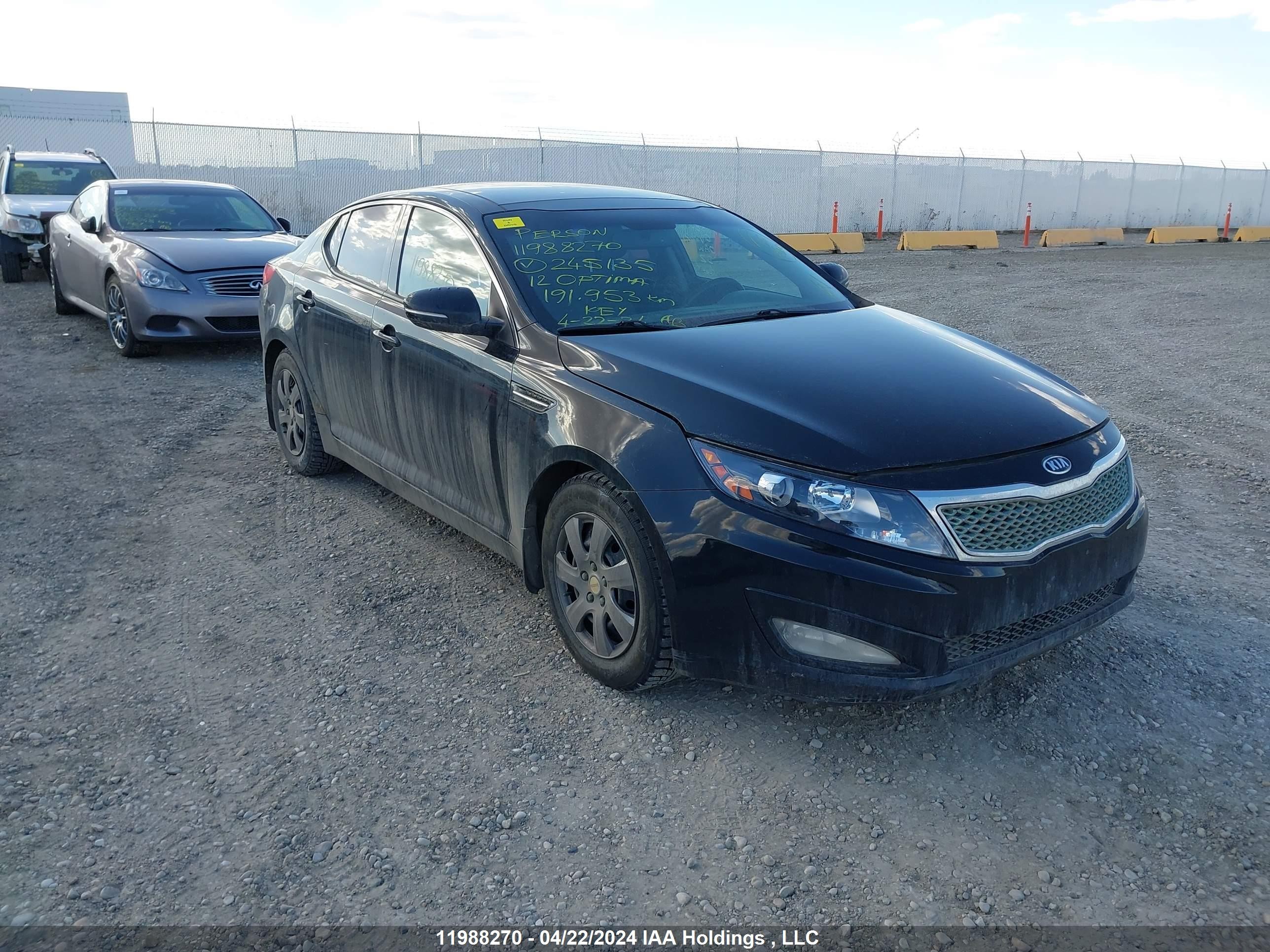 KIA OPTIMA 2012 knagm4a74c5245135