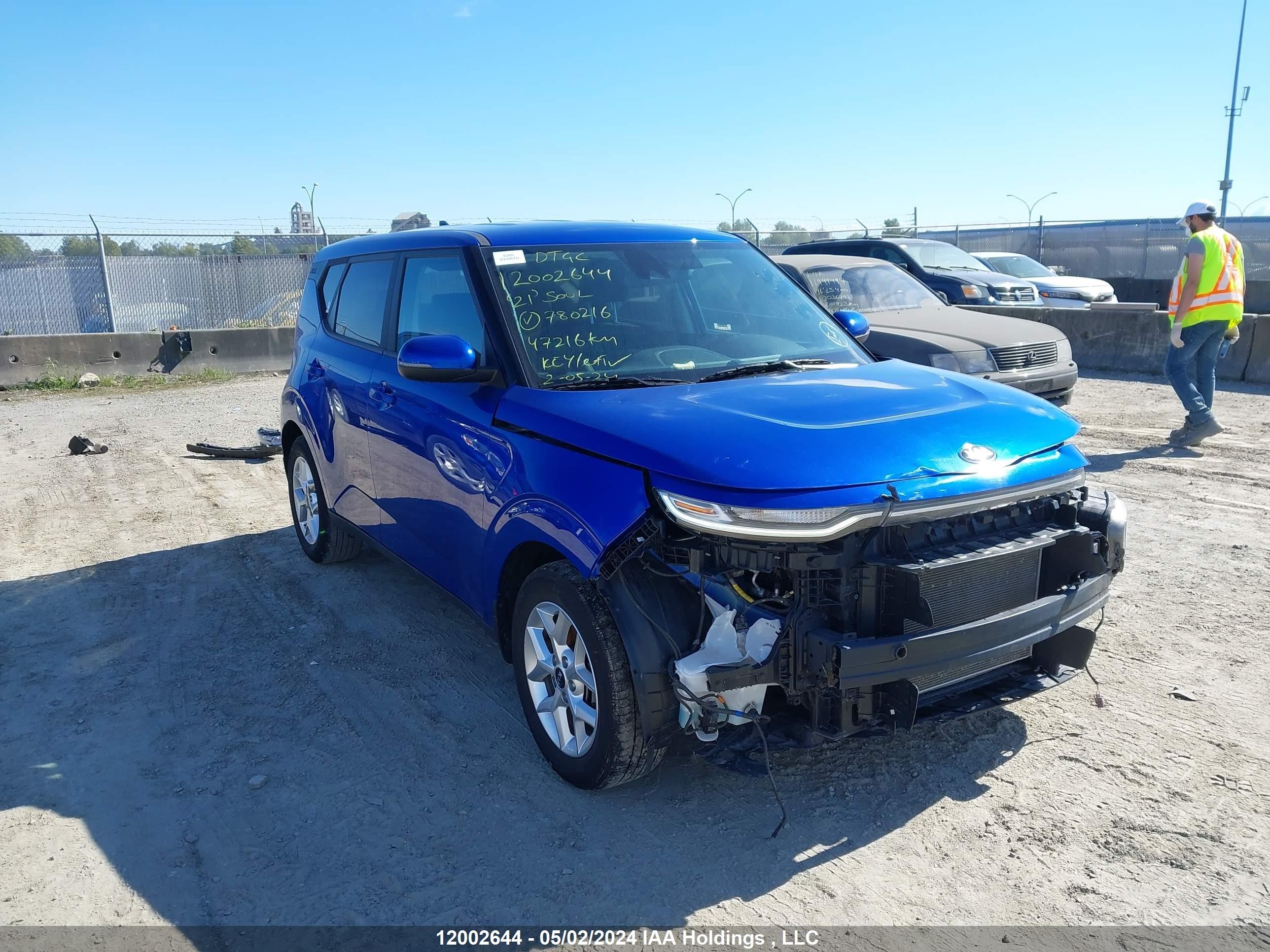 KIA SOUL 2021 kndj33au3m7780216