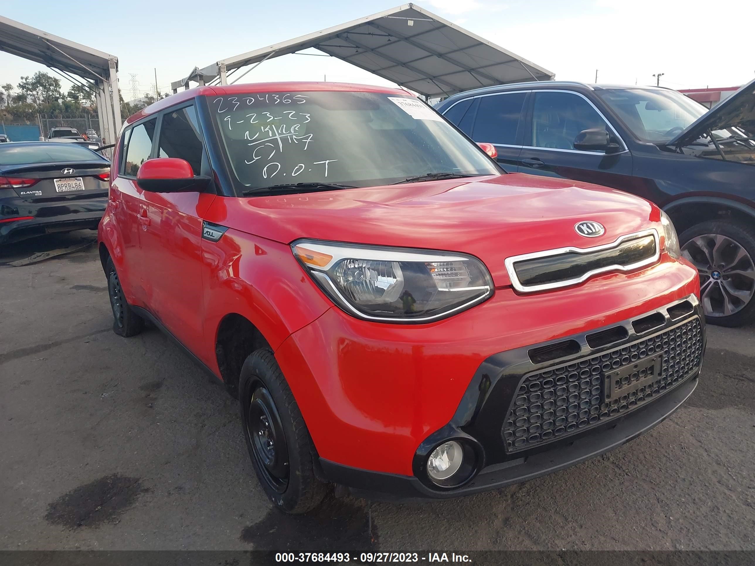 KIA SOUL 2016 kndjp3a53g7867678