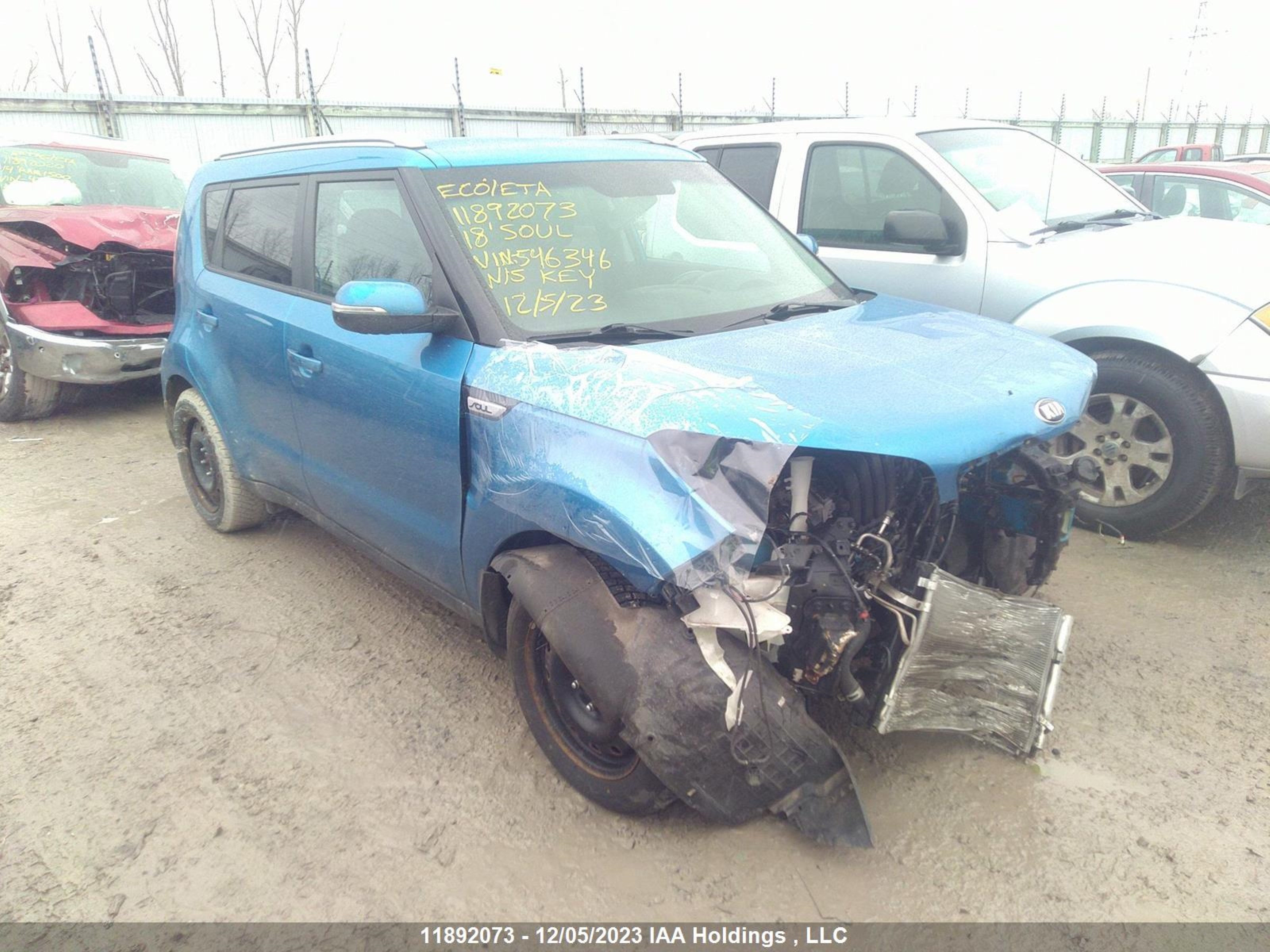 KIA SOUL 2018 kndjp3a57j7546346