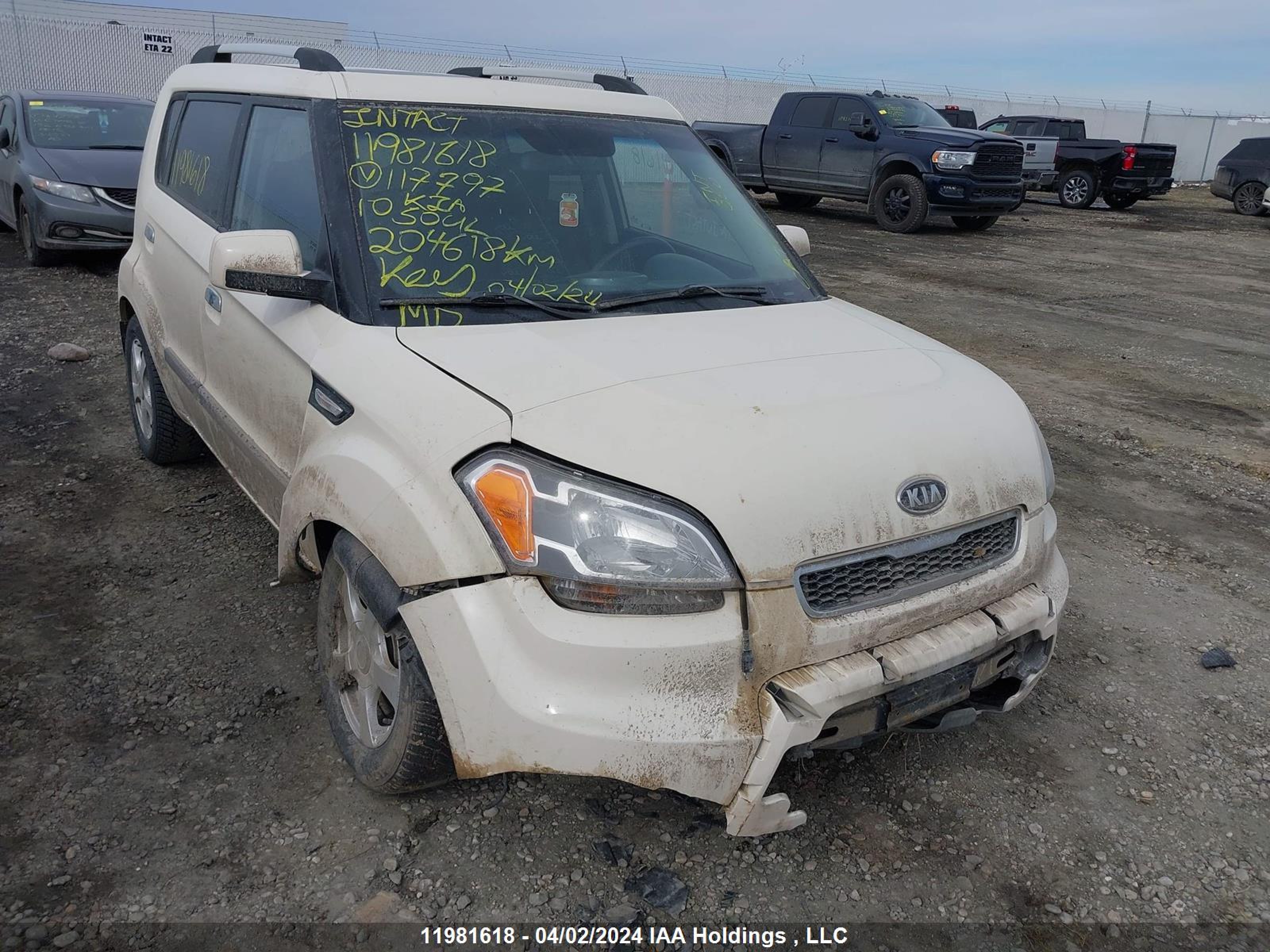 KIA SOUL 2010 kndjt2a25a7117797