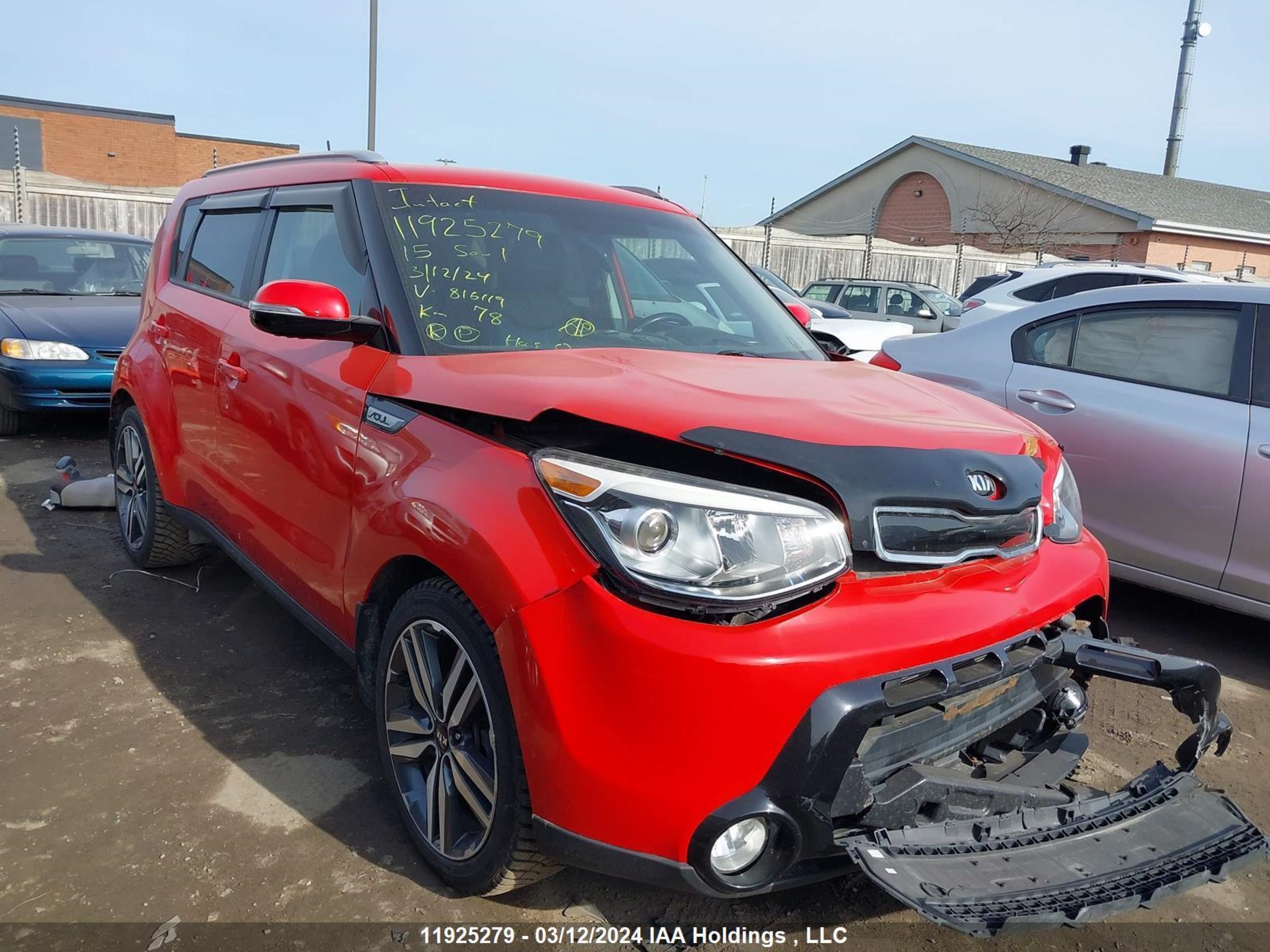 KIA SOUL 2015 kndjx3a50f7816119