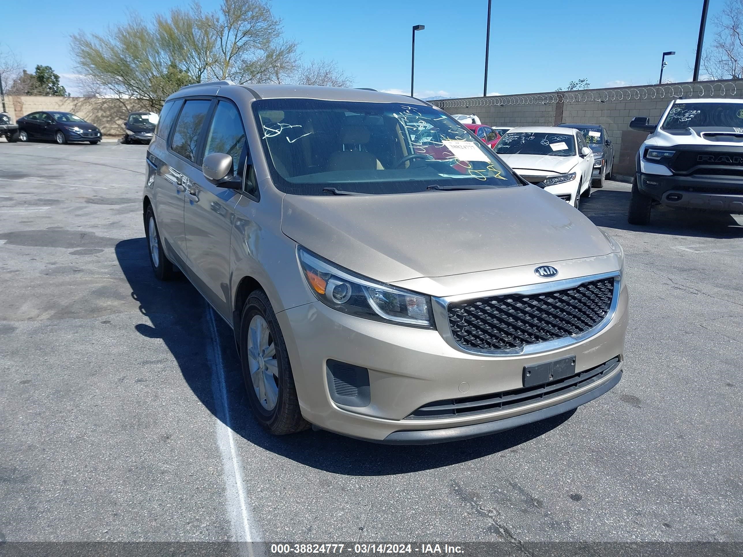 KIA SEDONA 2016 kndmb5c10g6199944