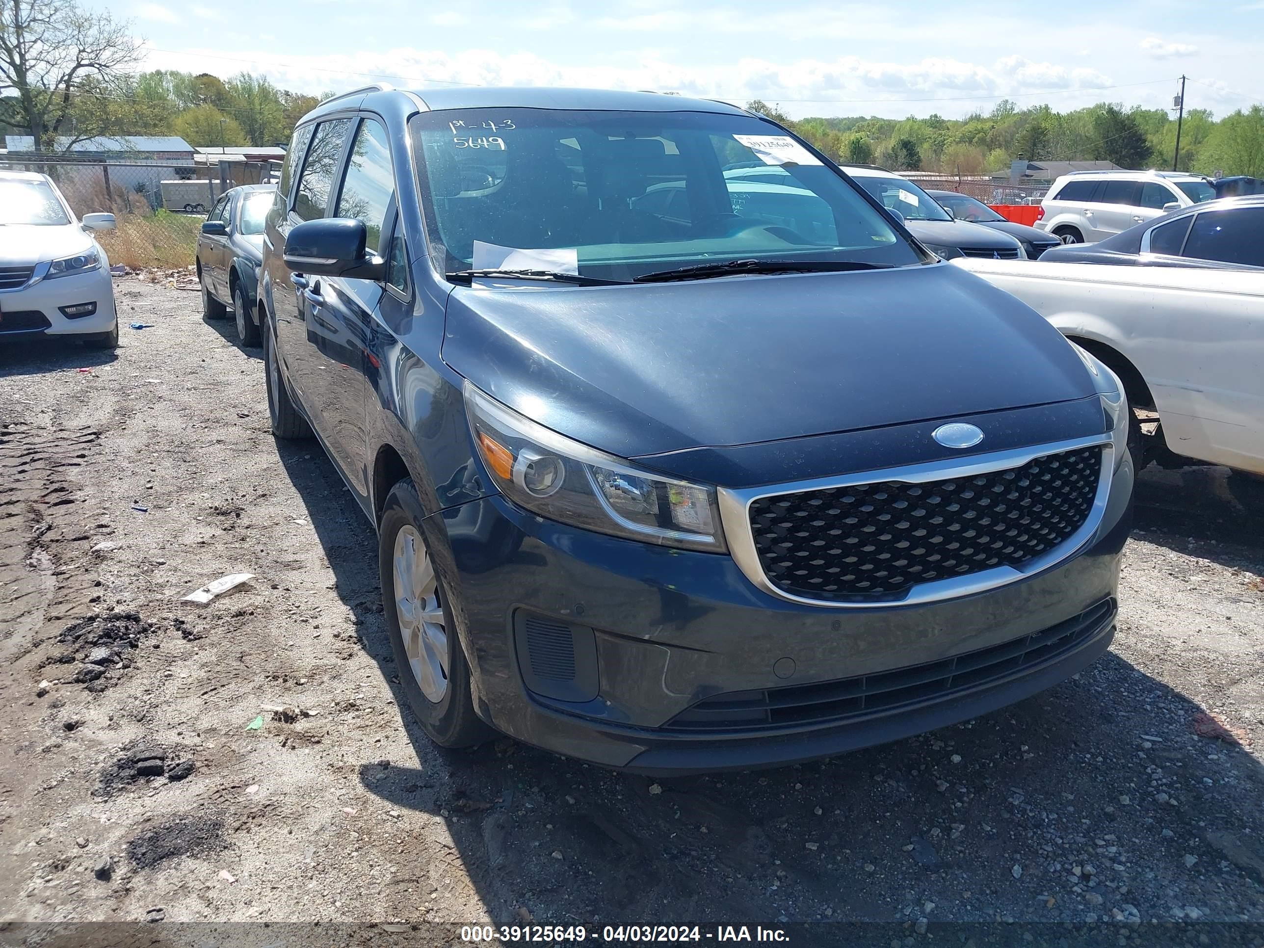 KIA SEDONA 2017 kndmb5c10h6265670