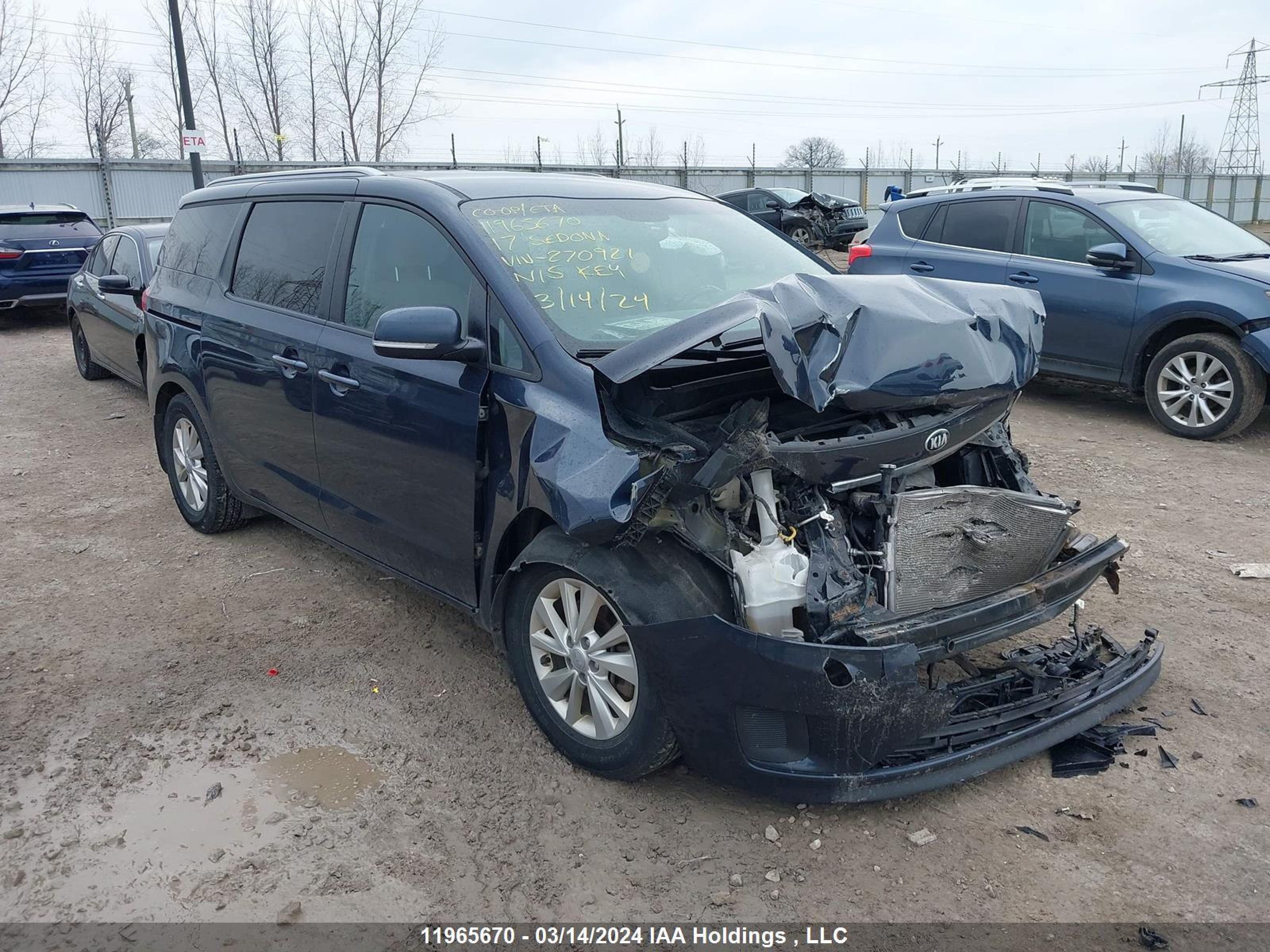 KIA SEDONA 2017 kndmb5c12h6270921