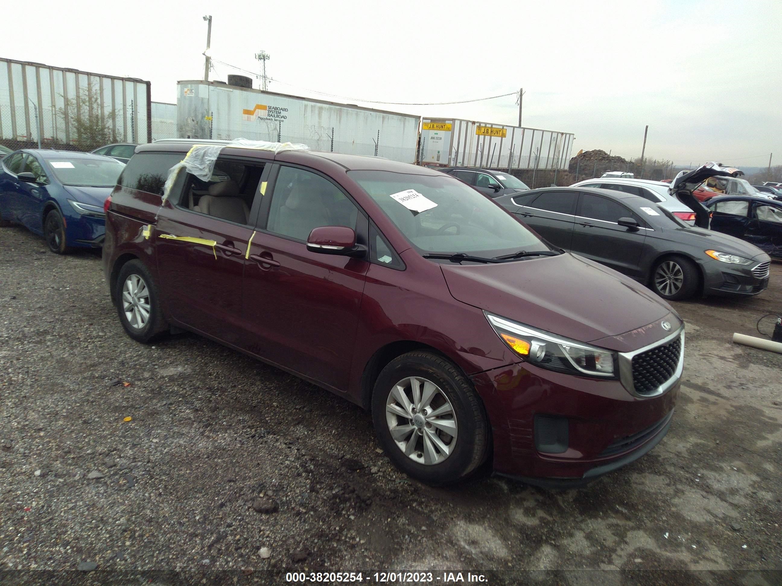 KIA SEDONA 2016 kndmb5c16g6184901