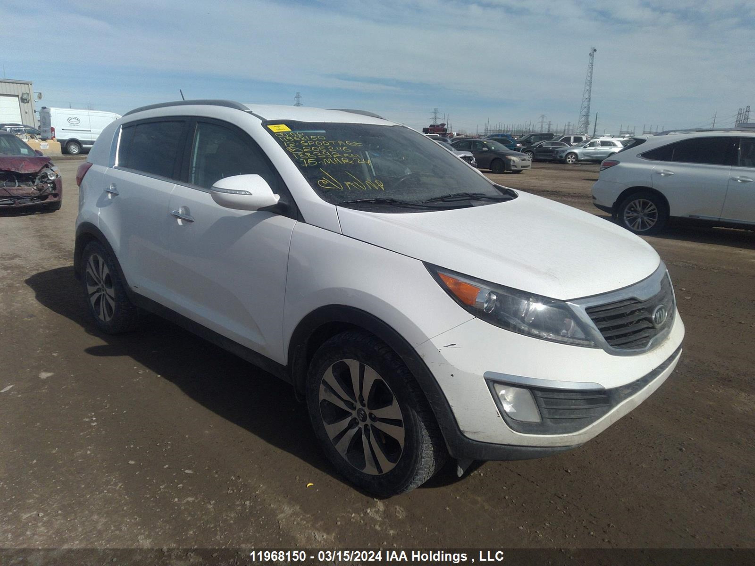 KIA SPORTAGE 2012 kndpcca2xc7205246