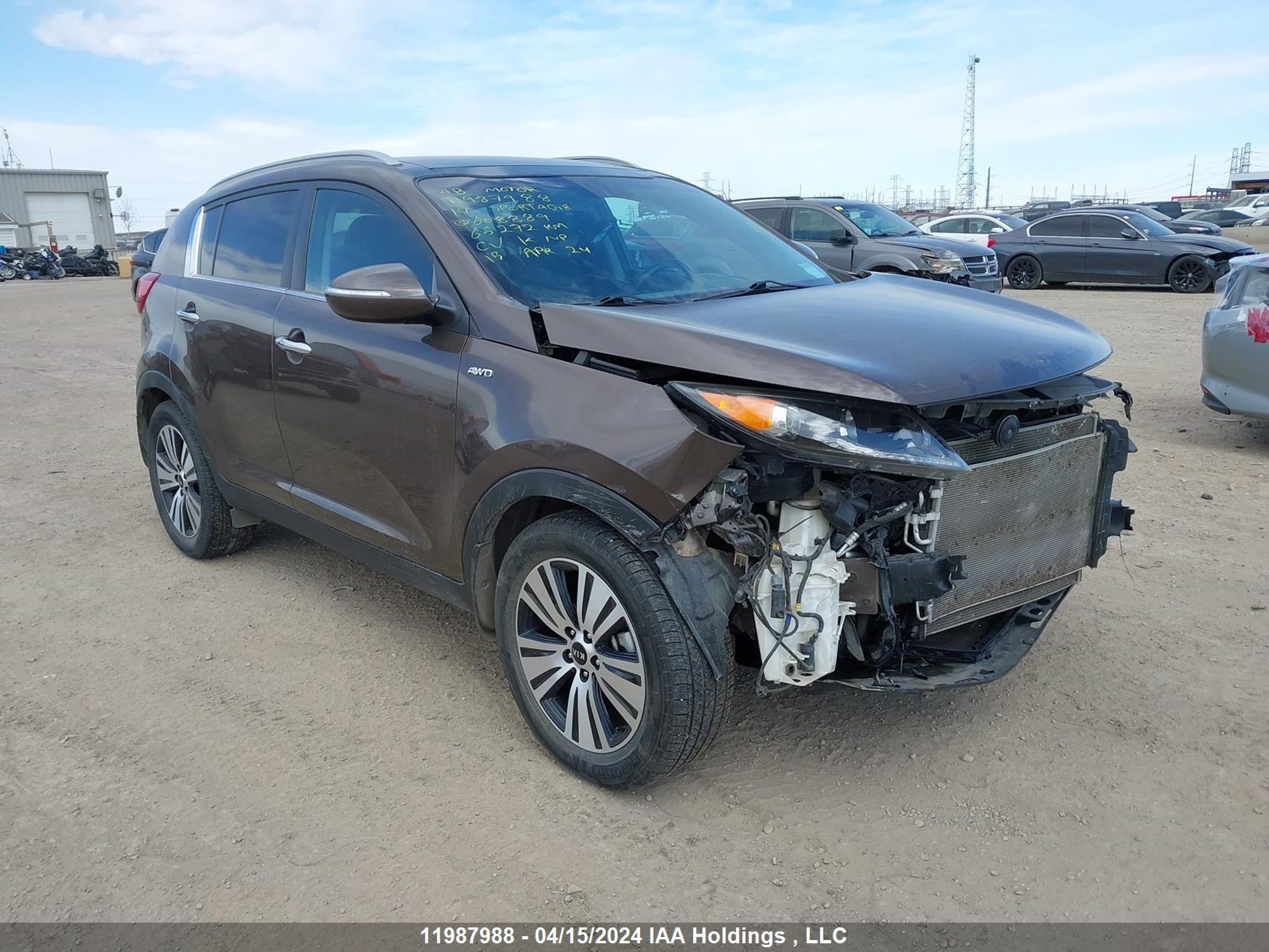 KIA SPORTAGE 2014 kndpccac2e7608889